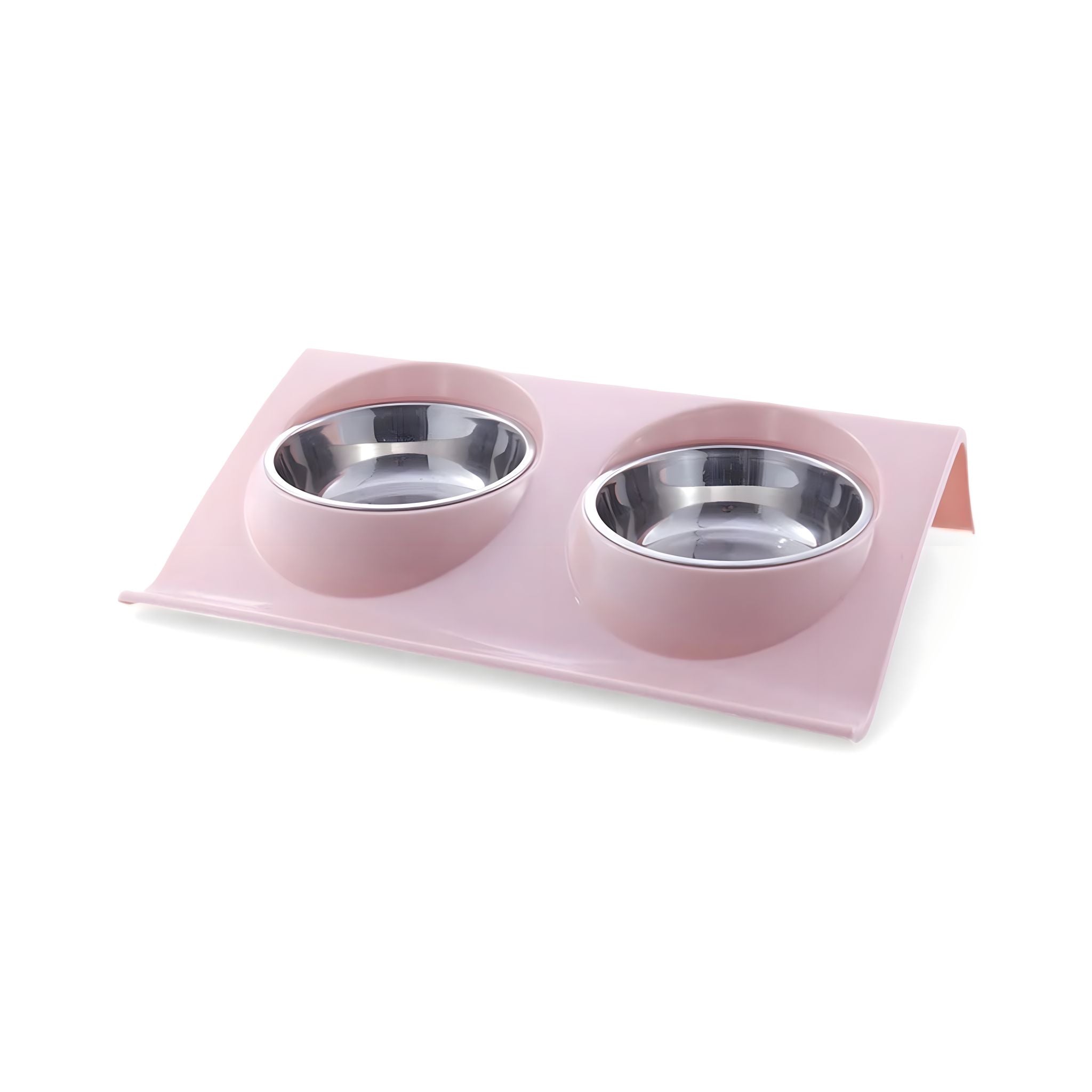 Duo Dinner Bowl bowl Luxe Pet Store Pink S 