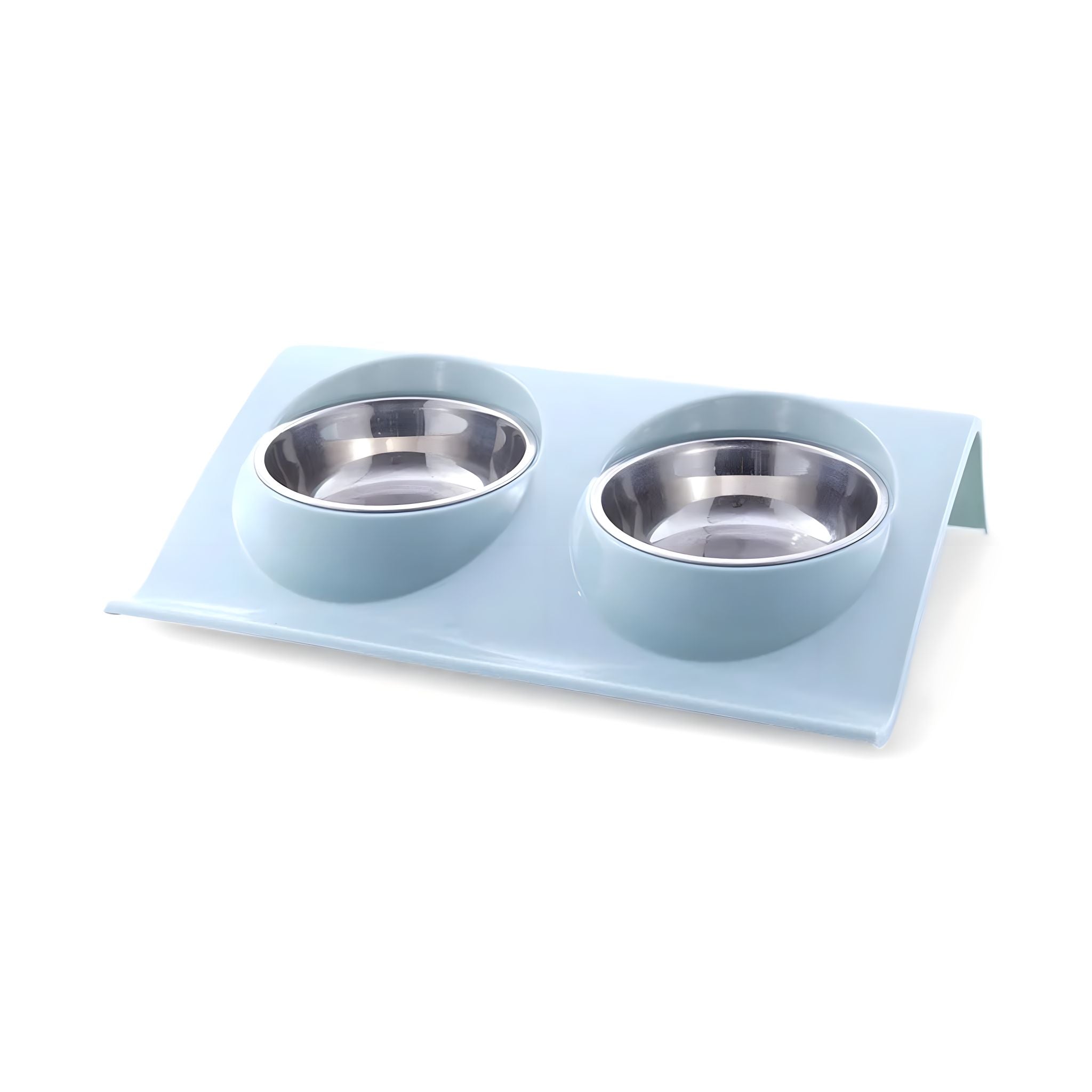 Duo Dinner Bowl bowl Luxe Pet Store Blue S 