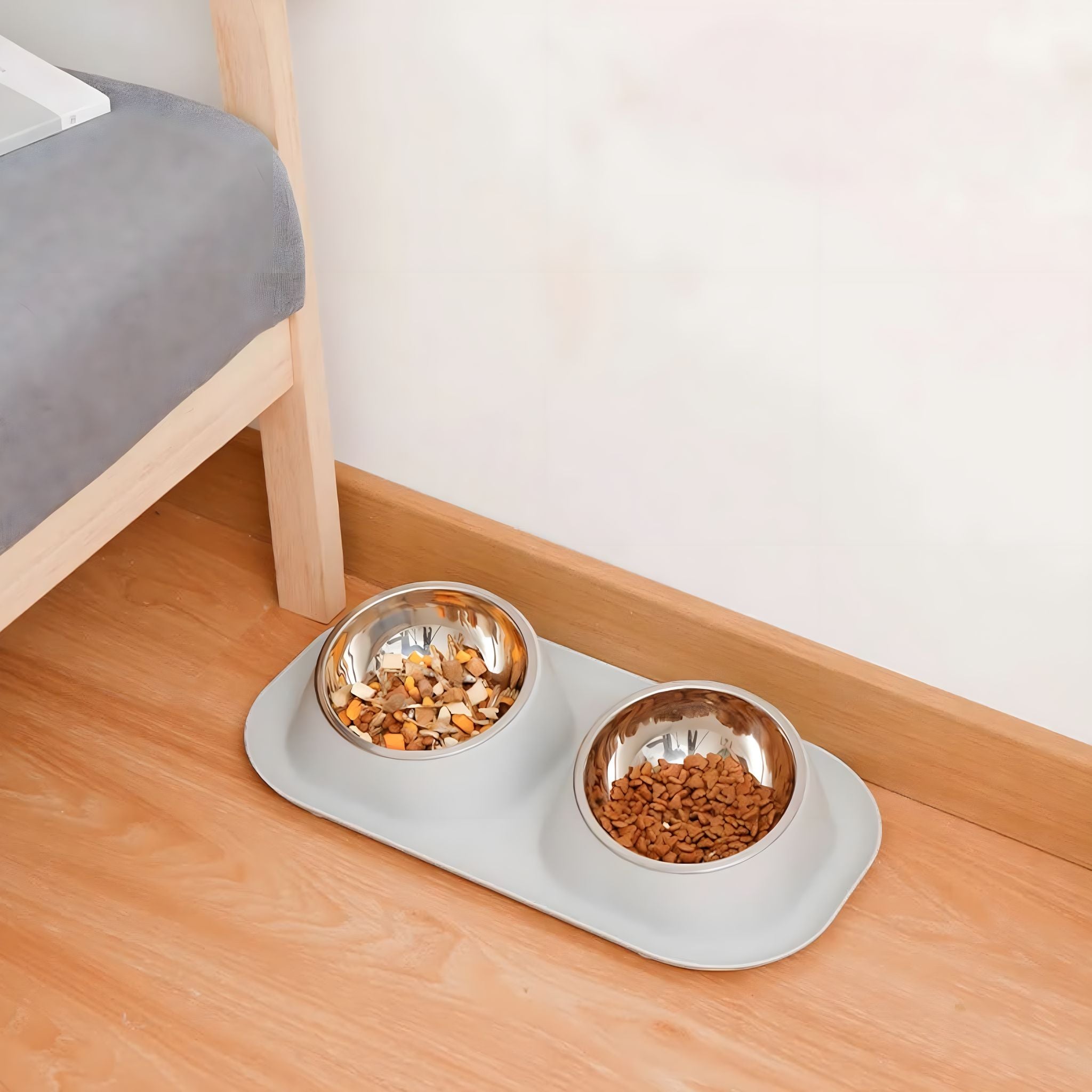 Elevated Dinner Bowl bowl Luxe Pet Store Grey 