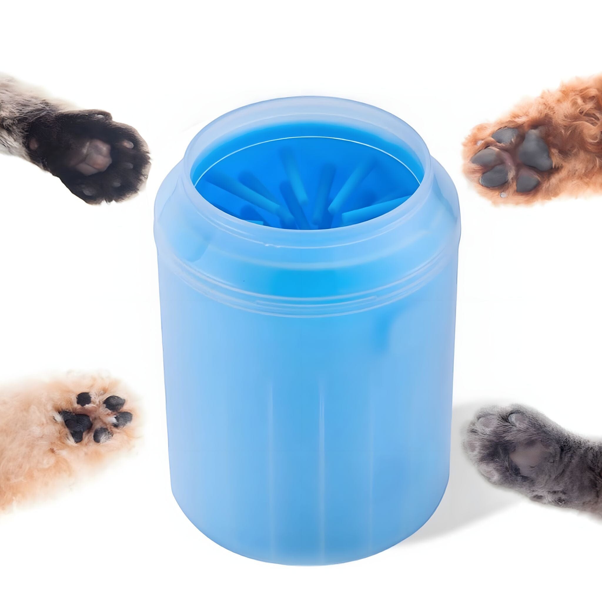 Dog Paw Cleaner Cup Grooming USAdrop Blue S 