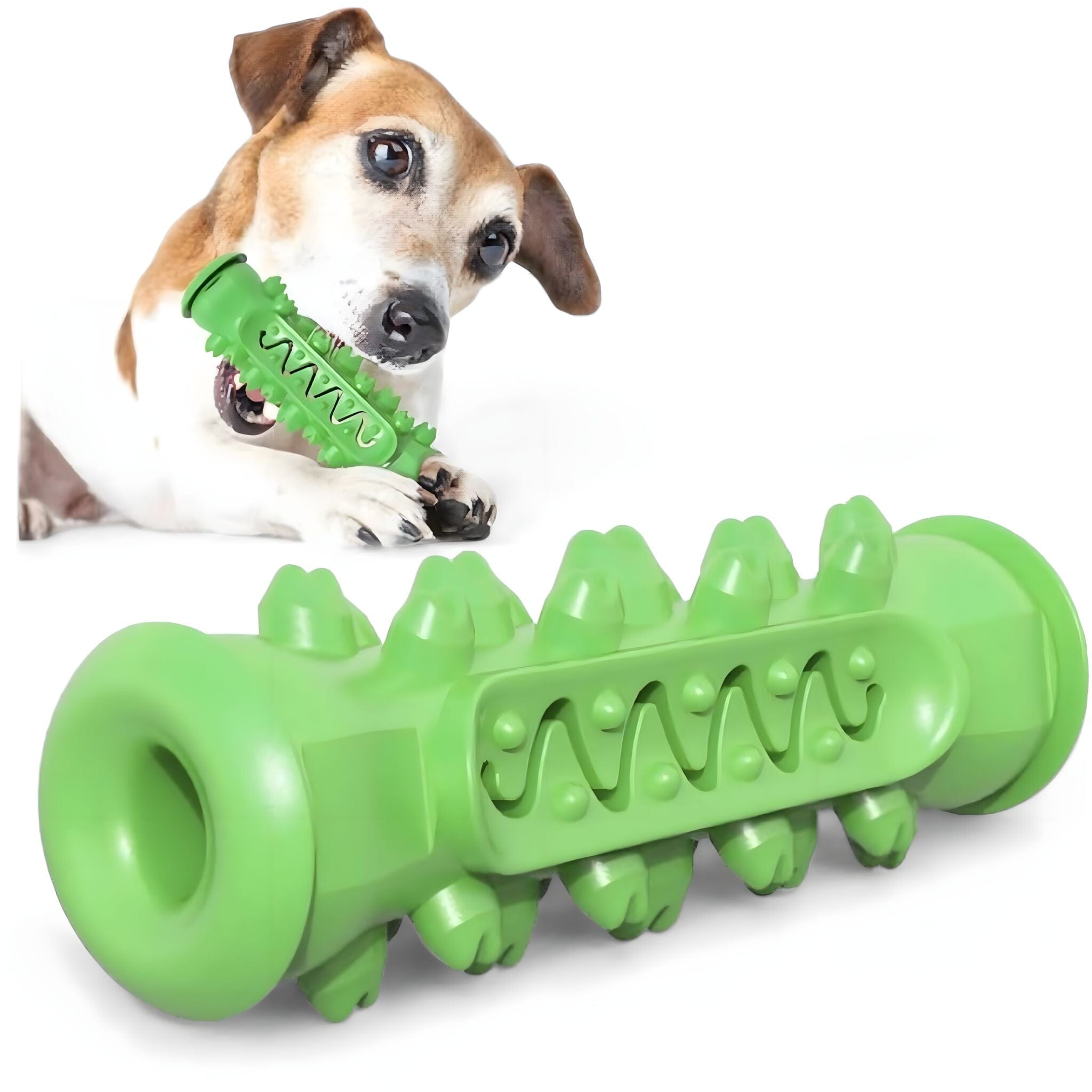 Puppy Chews & Smiles Dog Toy USAdrop Green 