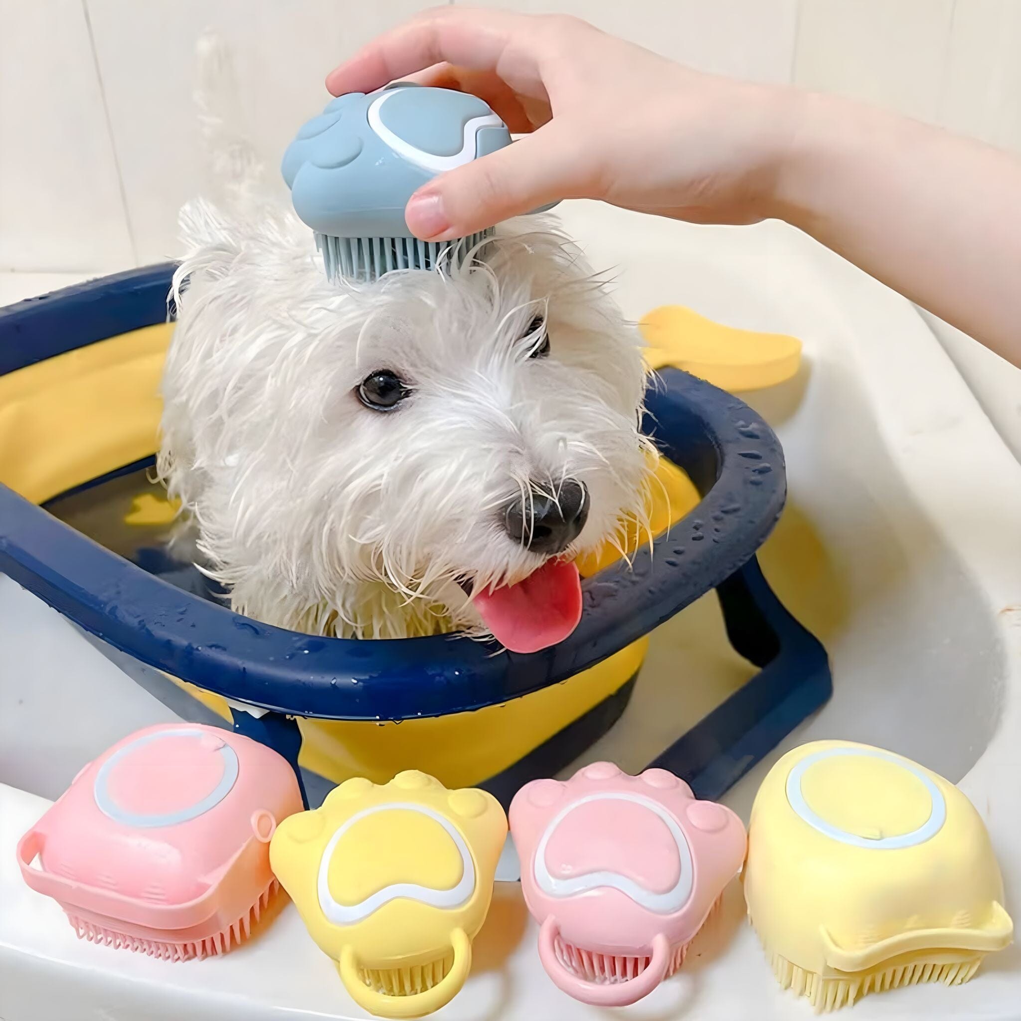 Gentle Pet Bathing Brush Bath Brush USAdrop 