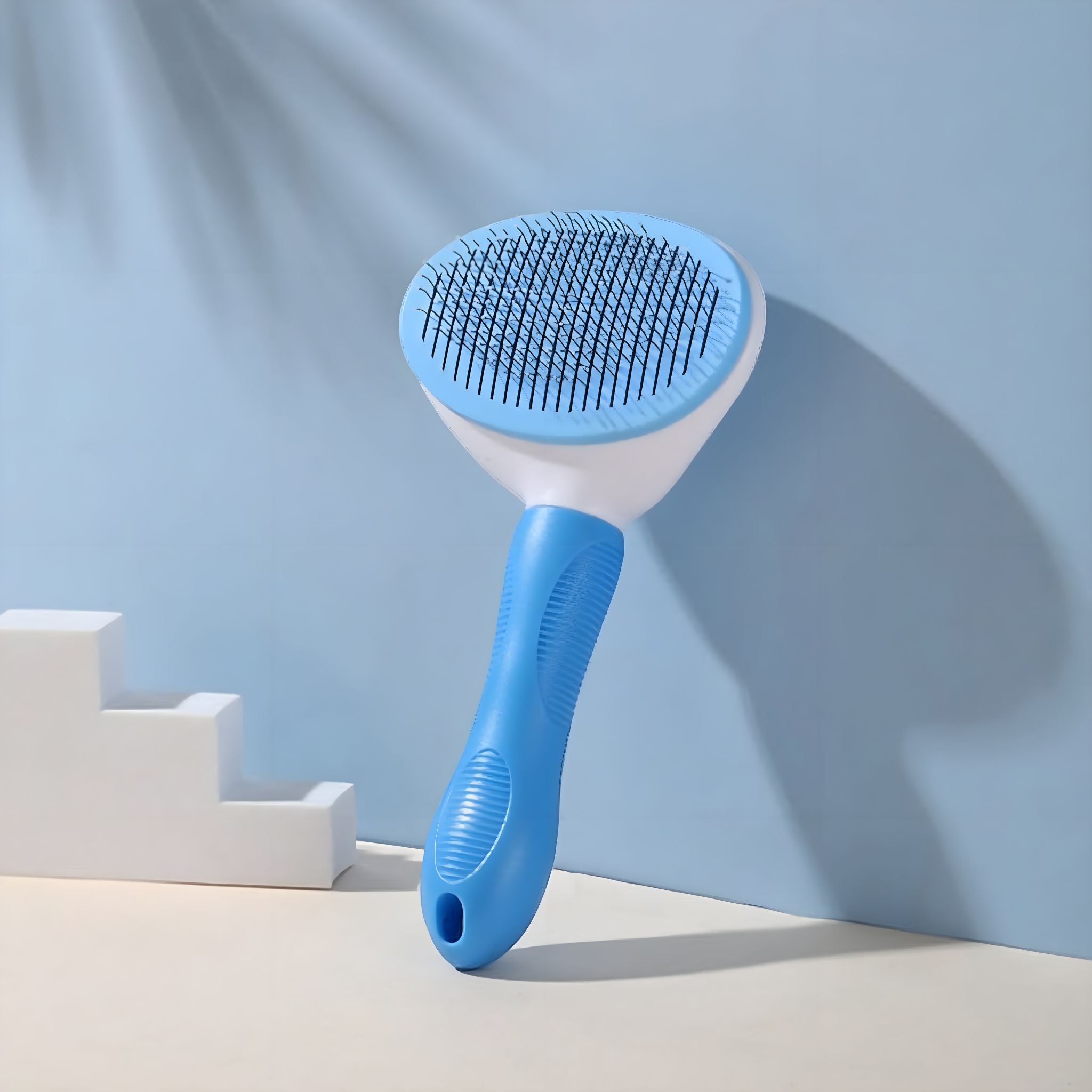 Gleam Groom Pet Comb Bath Brush Luxe Pet Store Blue 