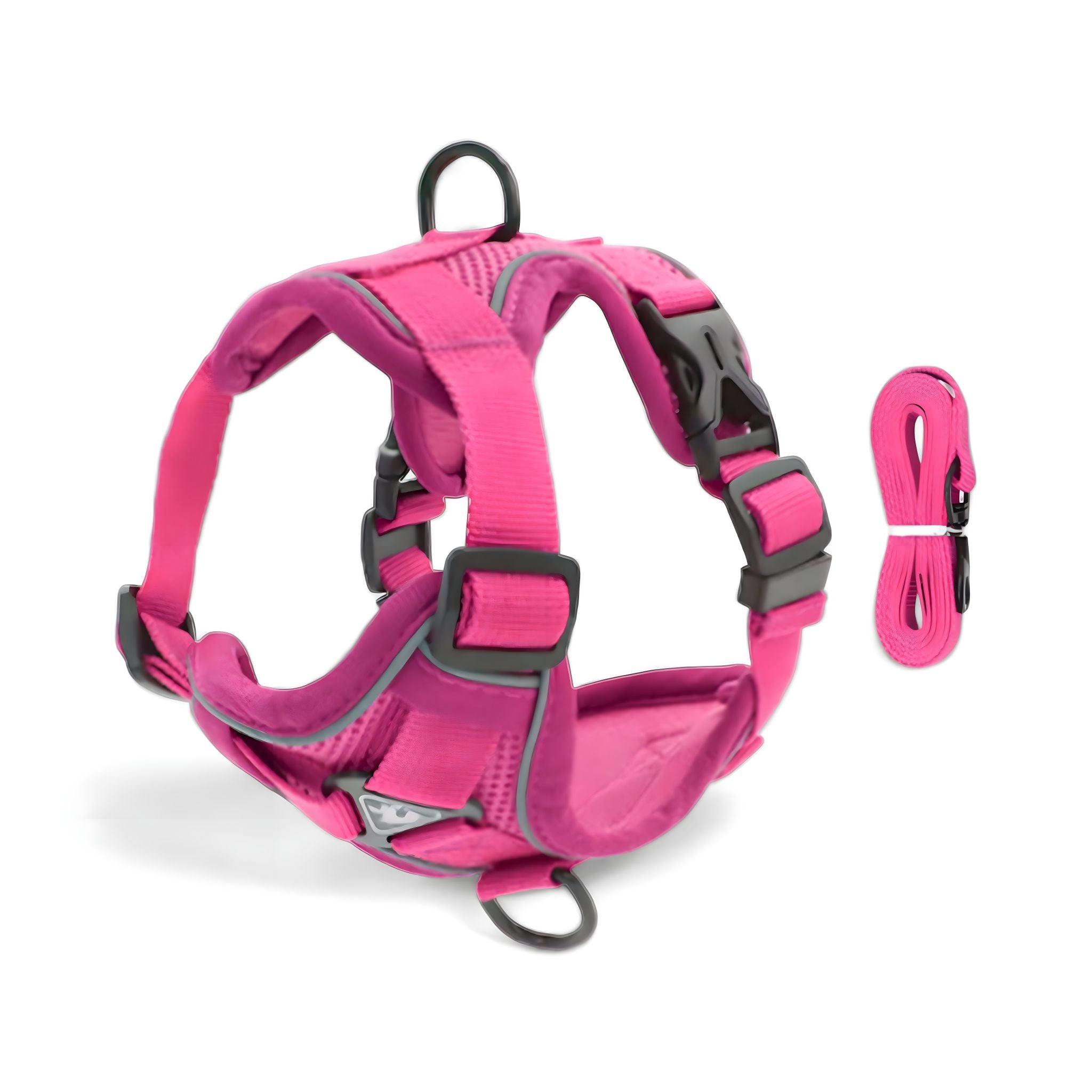 Reflective Comfort Cat Harness Collar Luxe Pet Store Pink S 