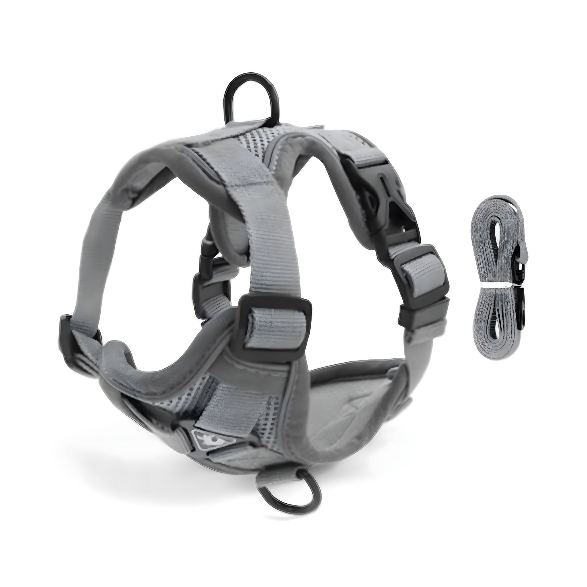 Reflective Comfort Cat Harness Collar Luxe Pet Store Grey S 