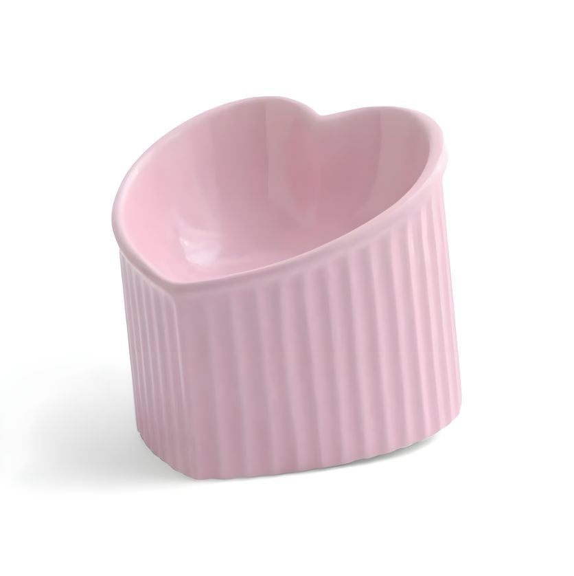 Heart Feline Cat Bowl