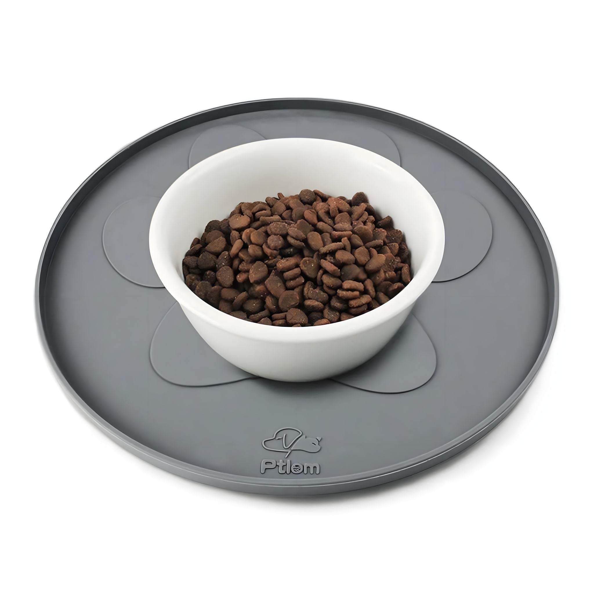 Easy Feed Silicone Placemat cat bowls Luxe Pet Store Grey 