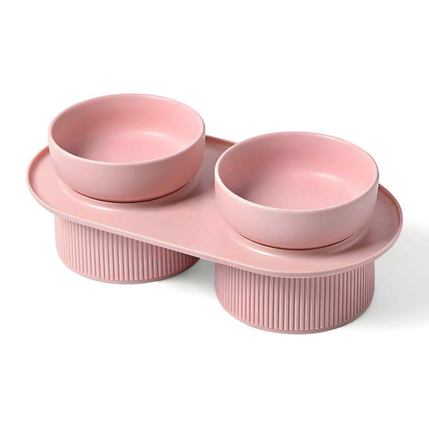 Wonderland Feeding Bowl bowl Luxe Pet Store Pink 