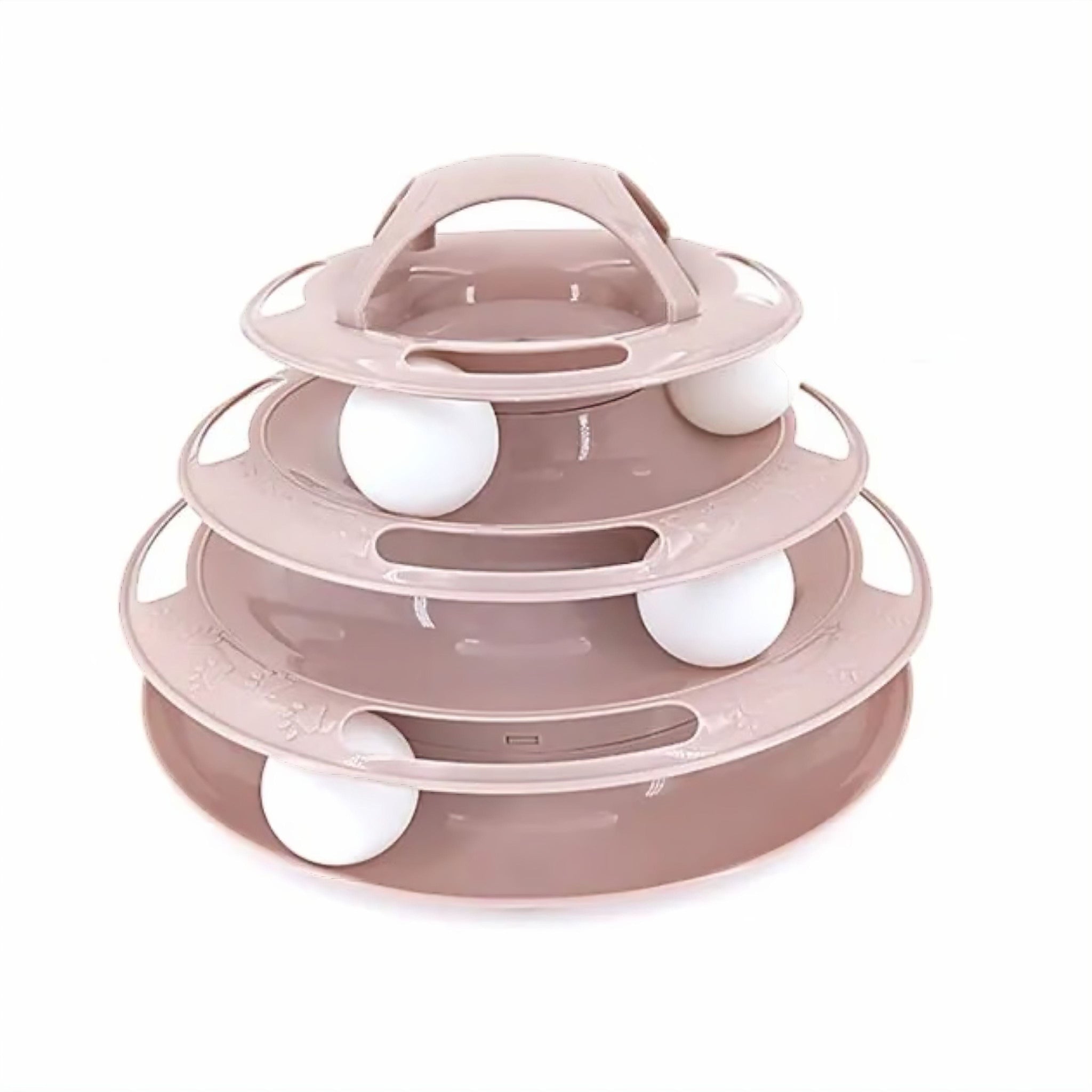 Purrfect Spiral Tower Cat Toy USAdrop Pink 