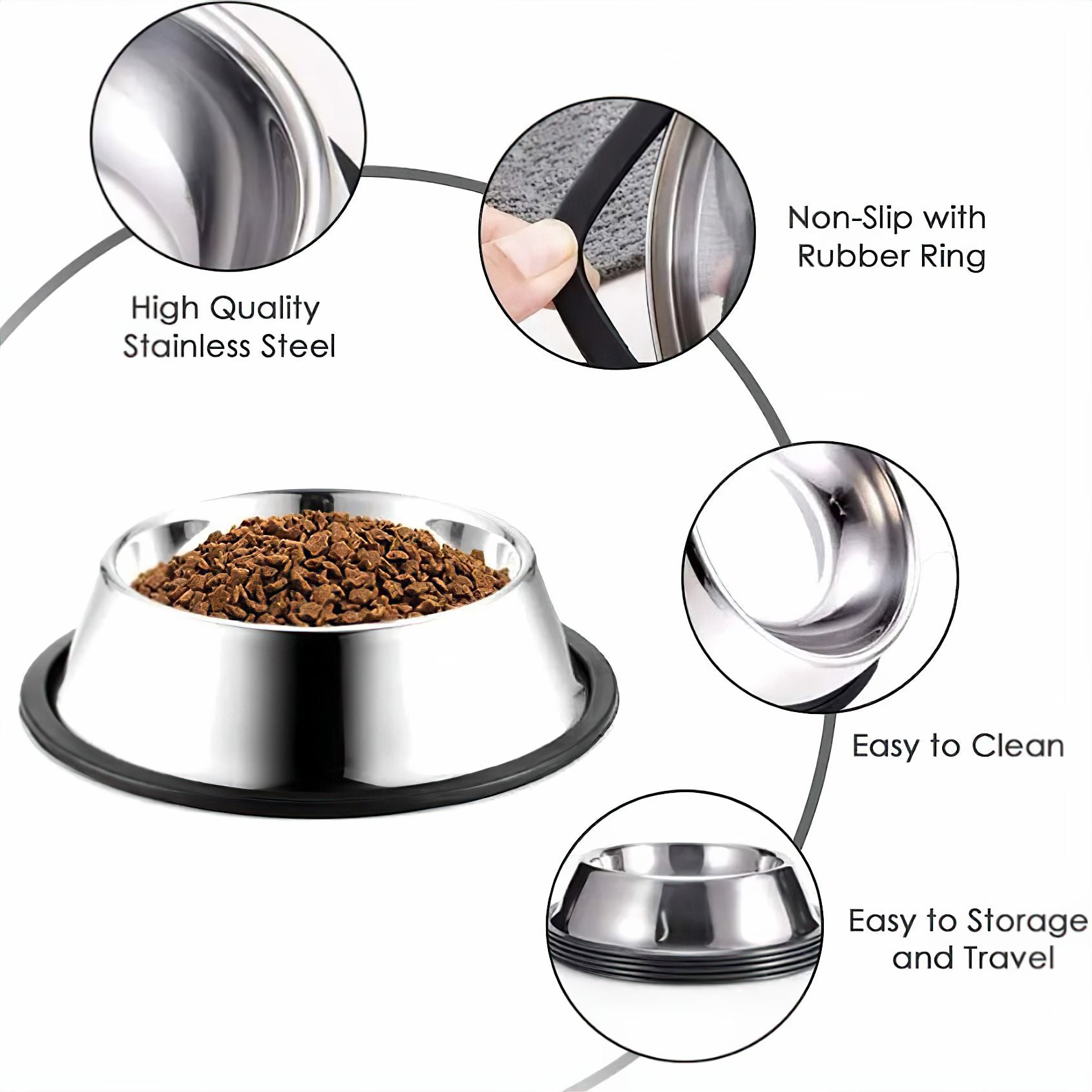 Stainless Paws Pet Bowl