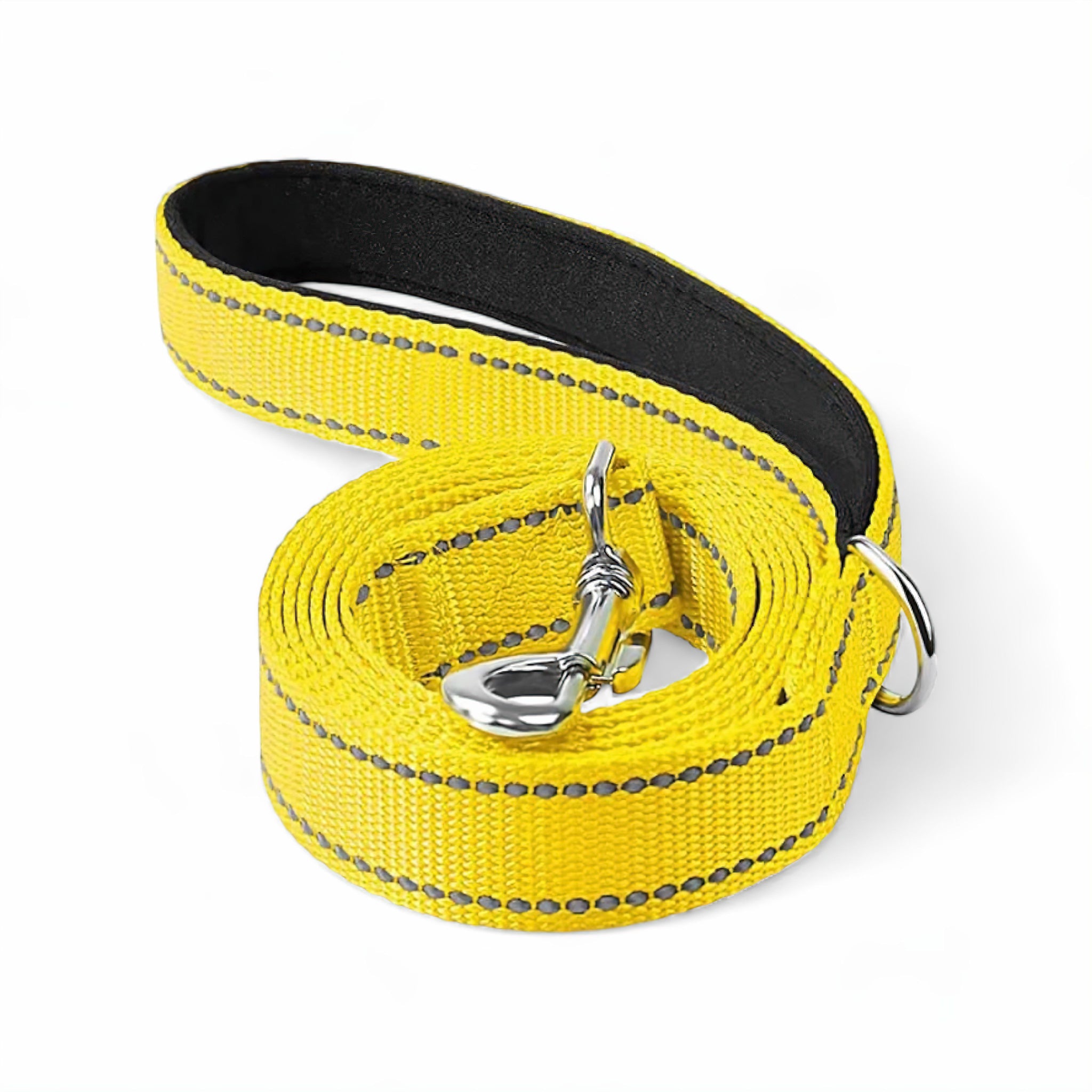 Night Glow Dog Leash leash Luxe Pet Store Yellow S 