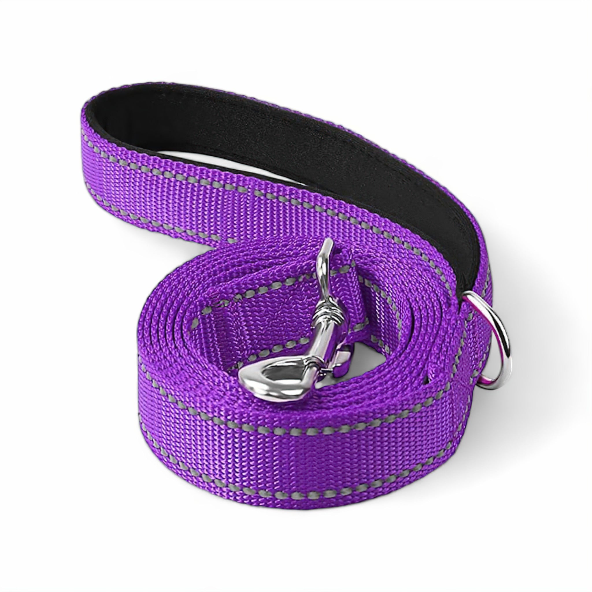 Night Glow Dog Leash leash Luxe Pet Store Purple S 