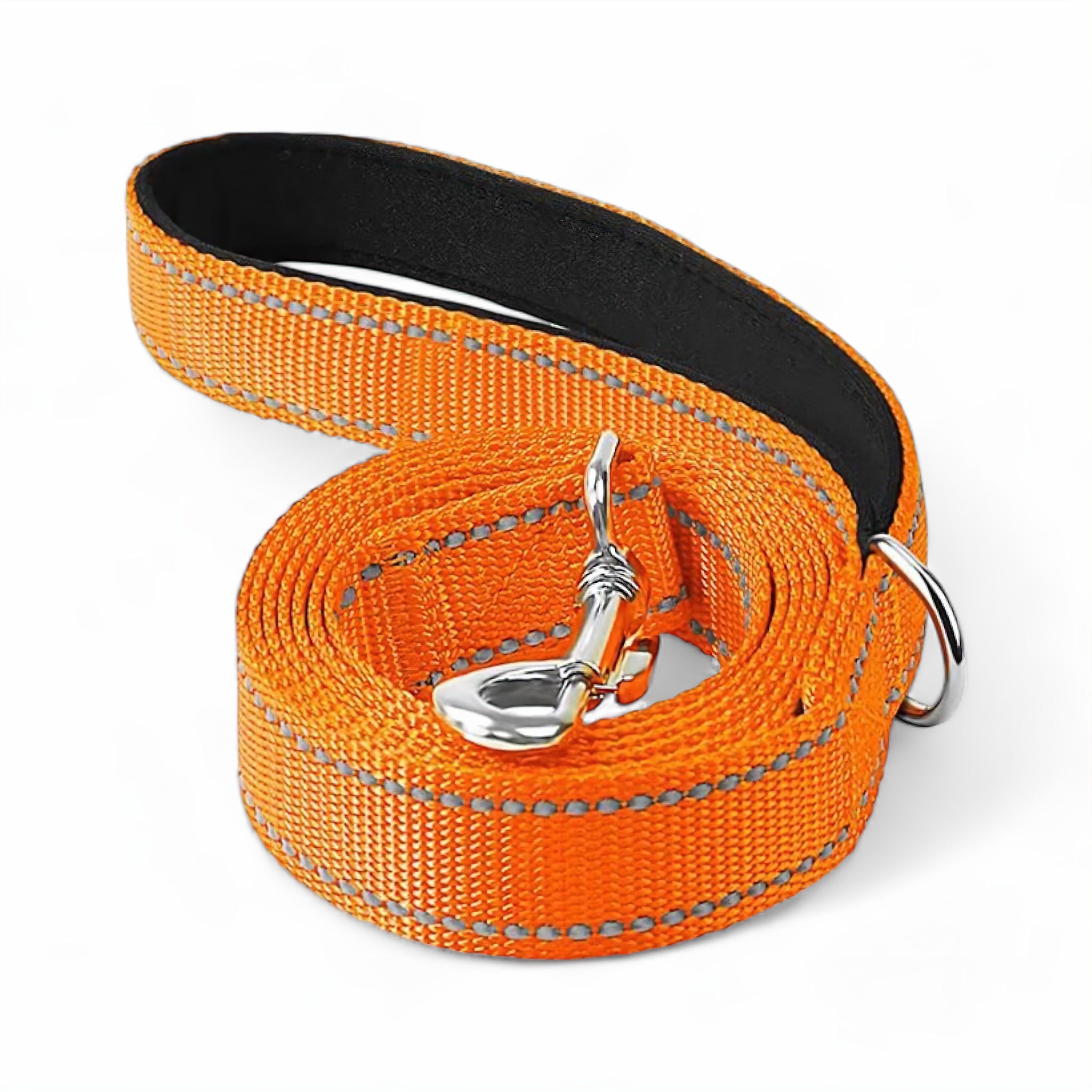 Night Glow Dog Leash leash Luxe Pet Store Orange S 