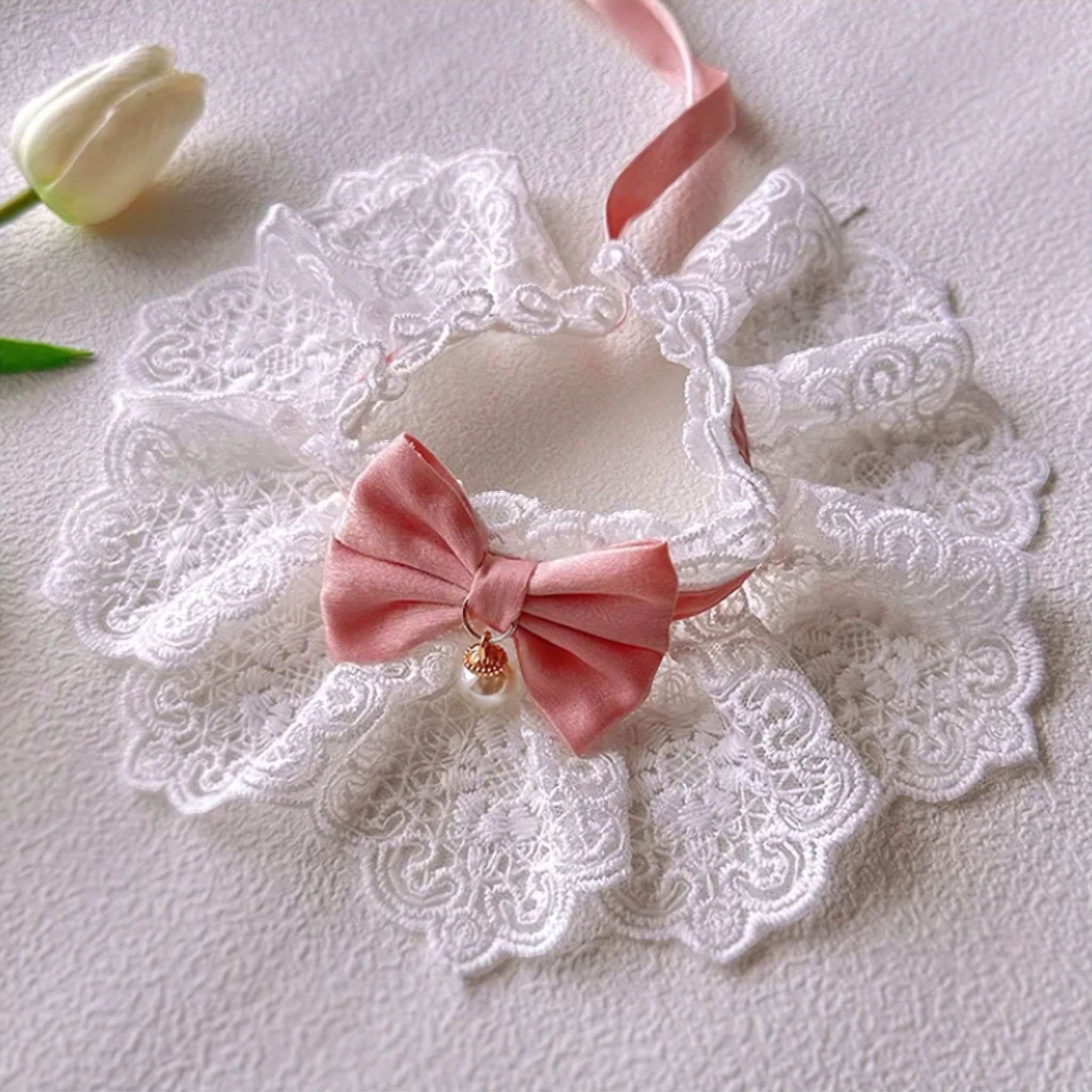 Elegant Lace Pet Bib