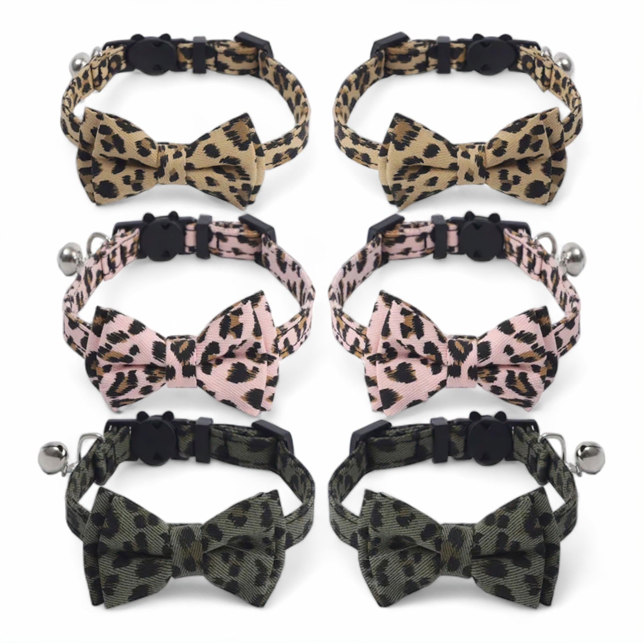 Leopard PurrBow Collar