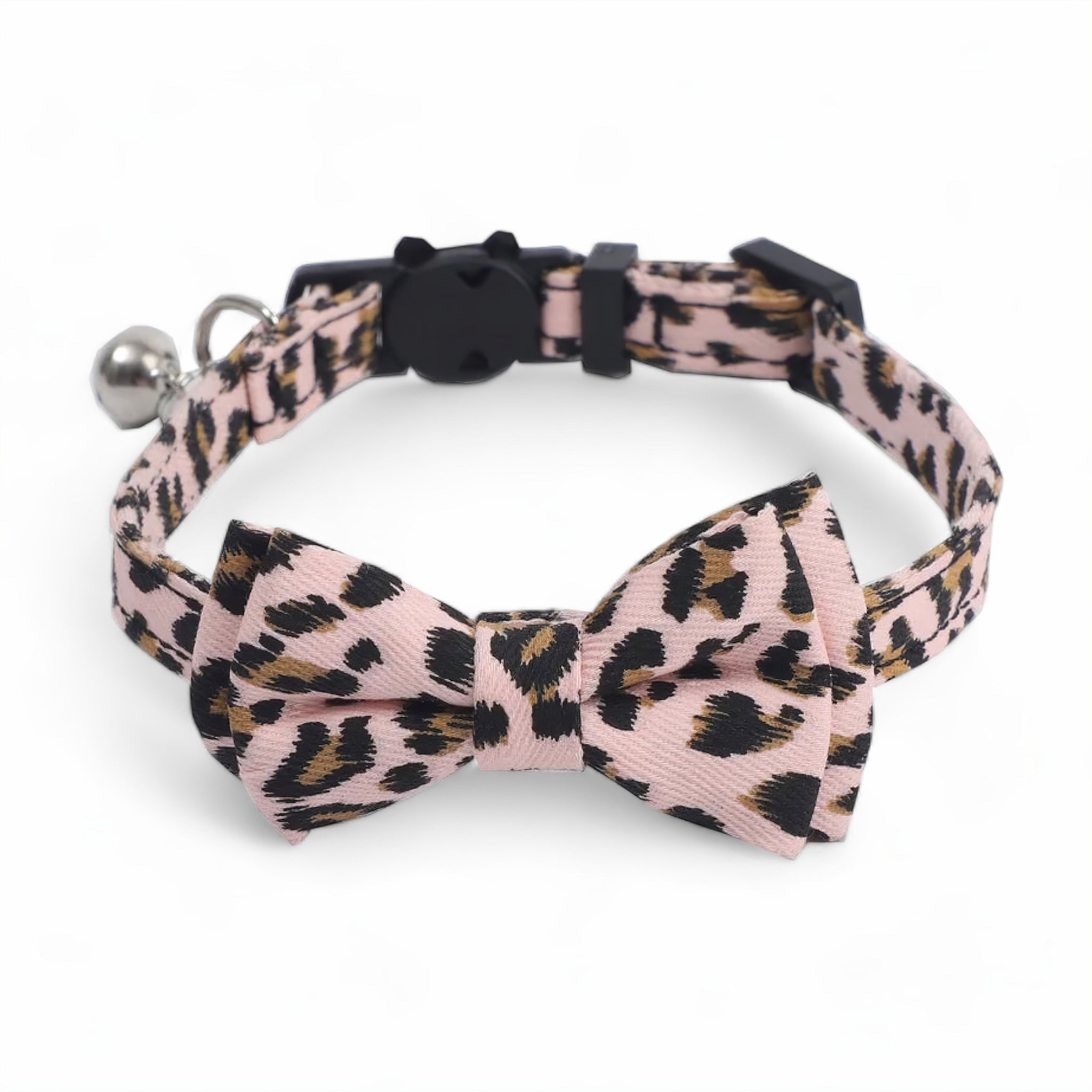 Leopard PurrBow Collar Cat Collar Luxe Pet Store 