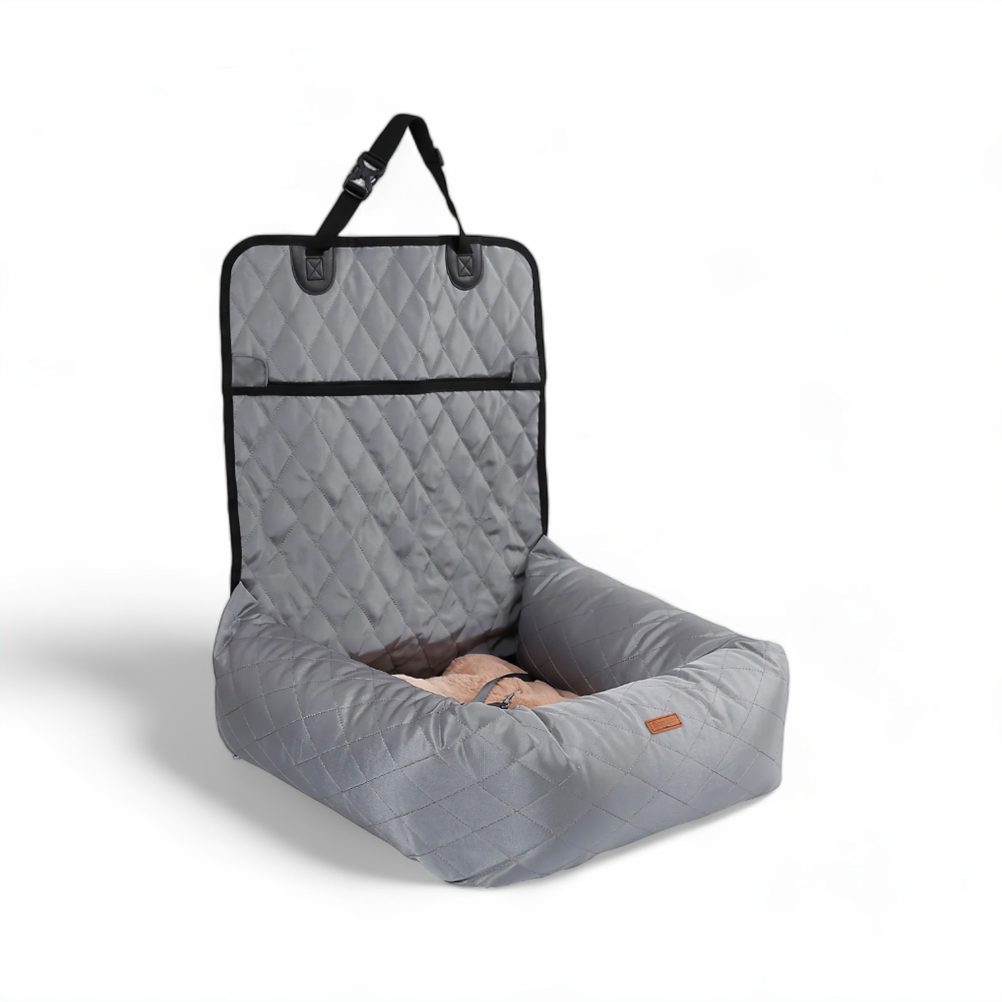 PetPal Travel Haven Dog Bed Luxe Pet Store Grey 