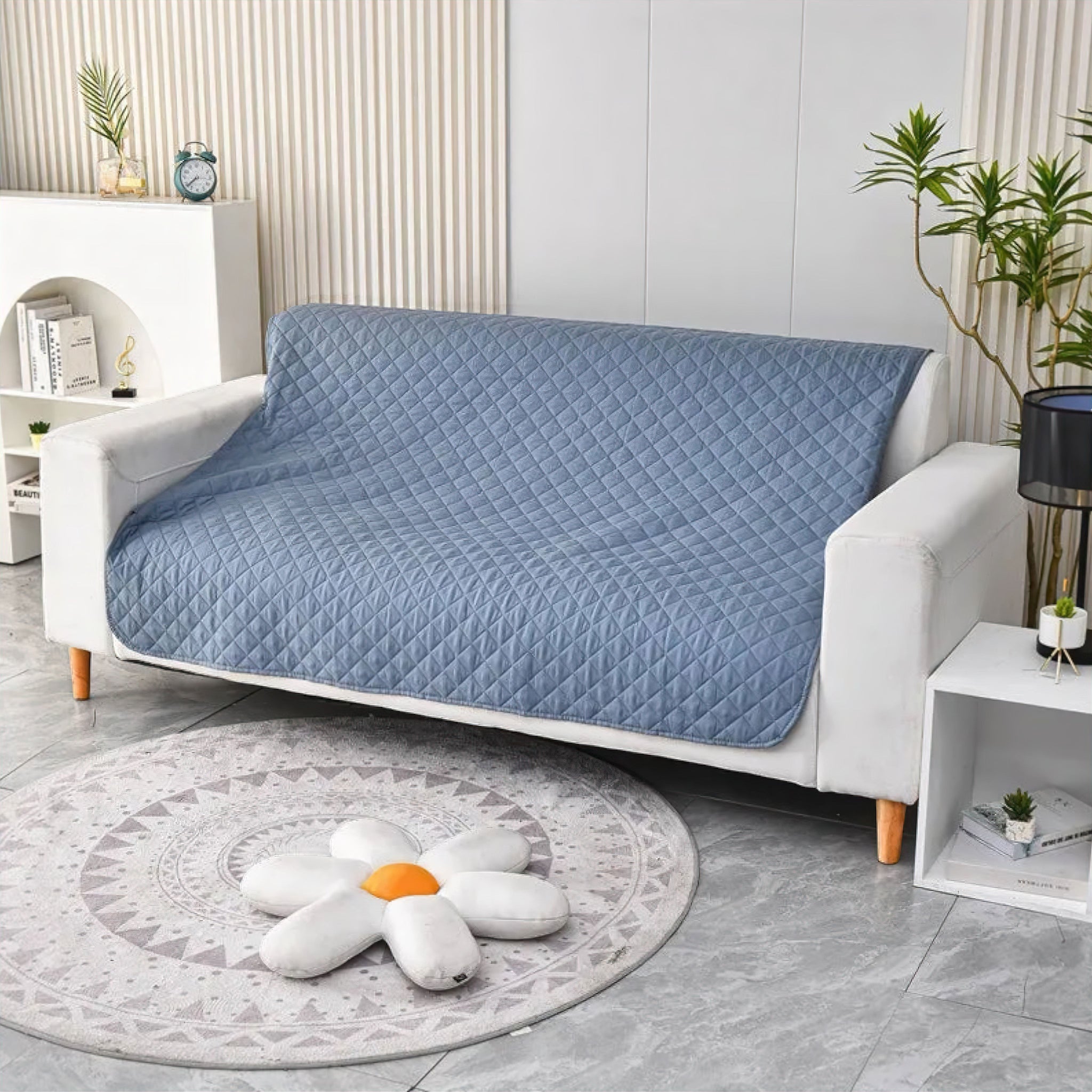 Cozy Couch Cover Sleeping Bed Luxe Pet Store Blue 100 x 130cm 