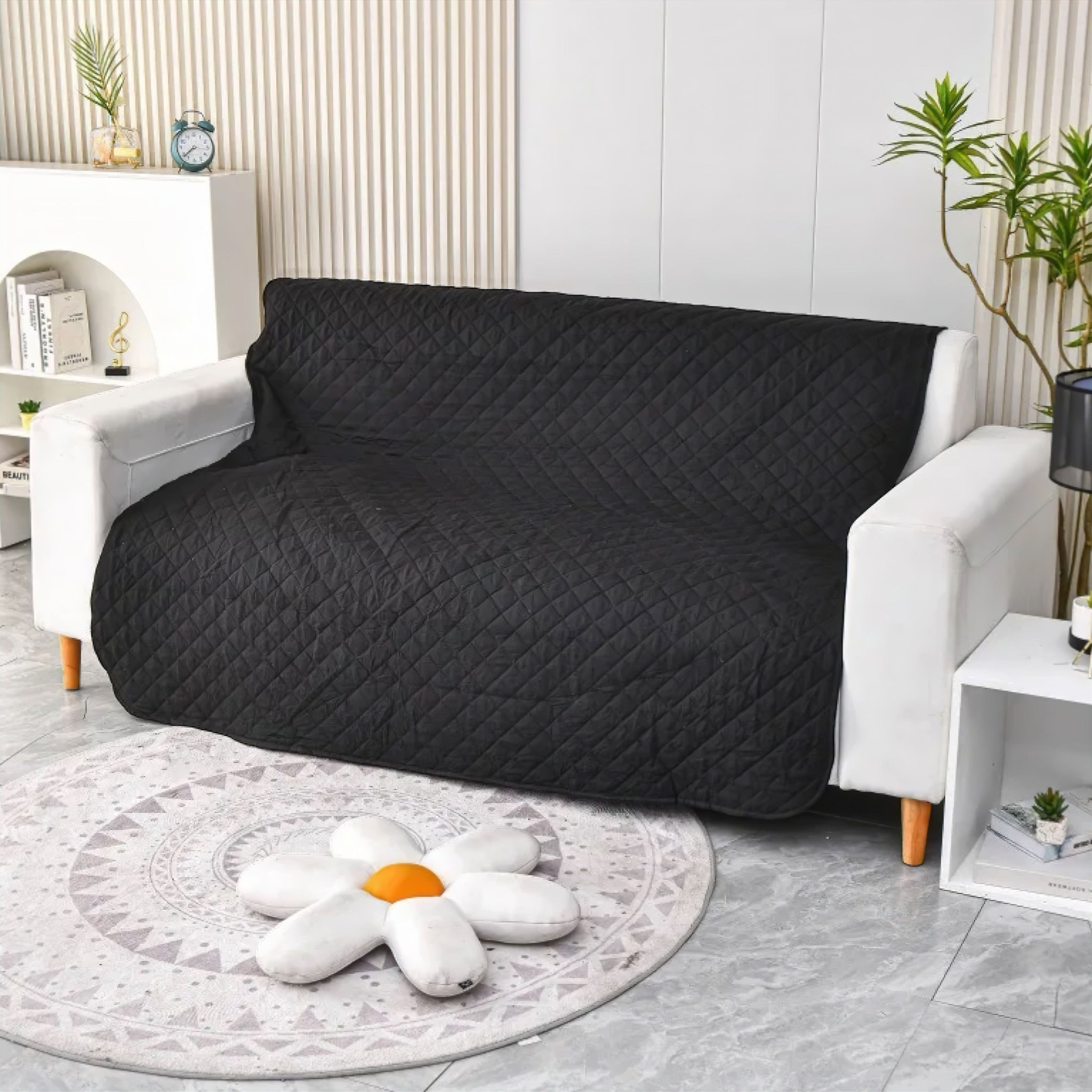 Cozy Couch Cover Sleeping Bed Luxe Pet Store Black 100 x 130cm 