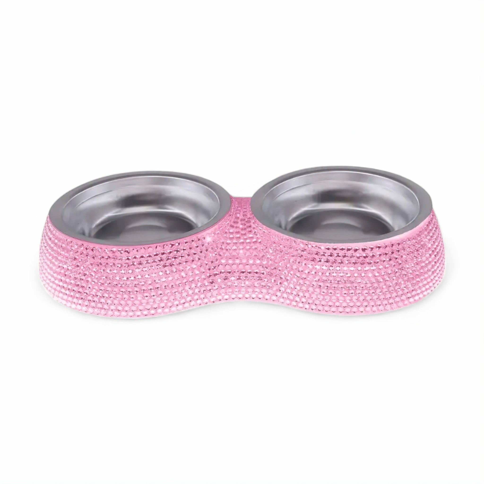 Luxe Sparkle Food Bowl cat bowl Luxe Pet Store Pink 