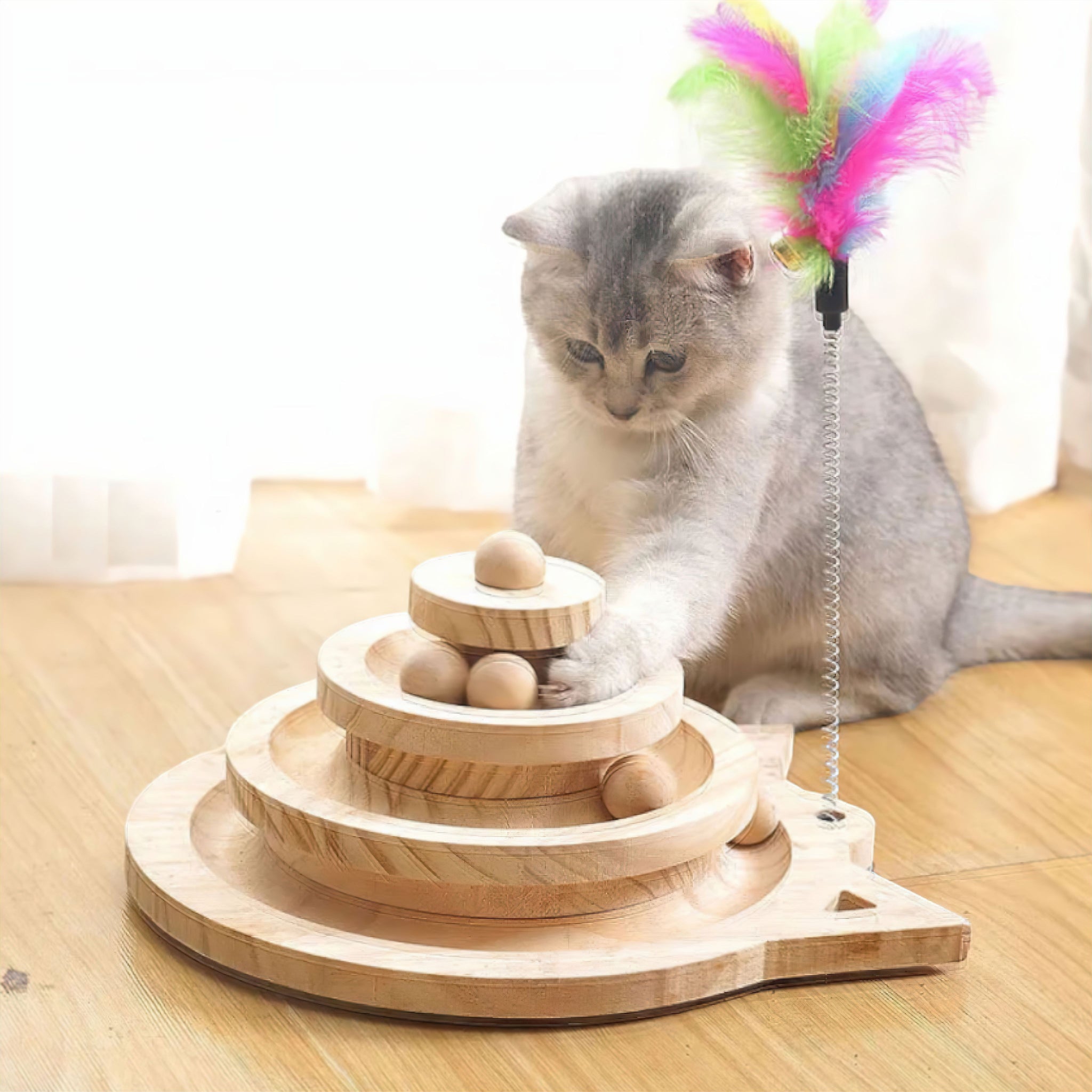 Wonderland Turn Table Cat Toy Luxe Pet Store 