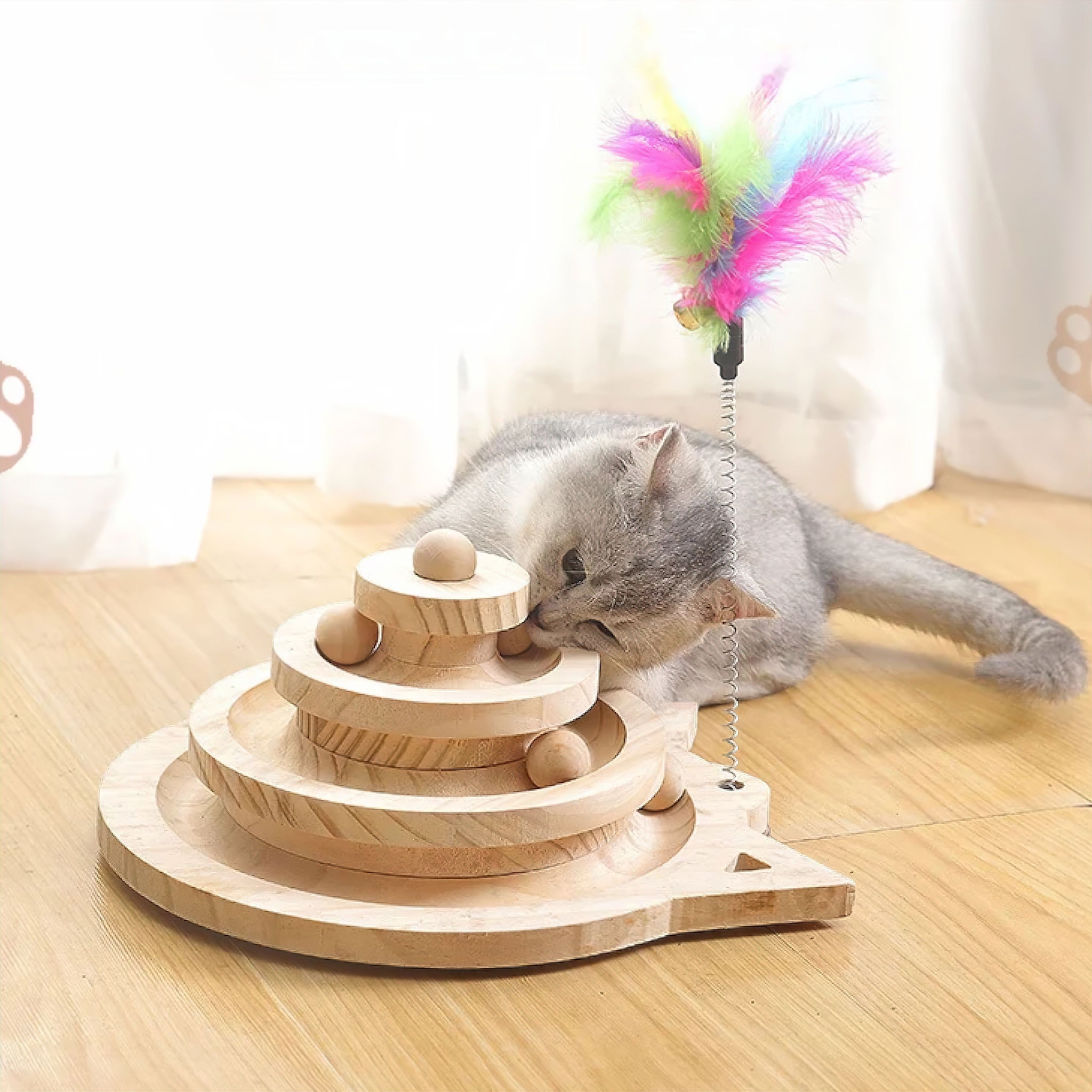 Wonderland Turn Table Cat Toy Luxe Pet Store 