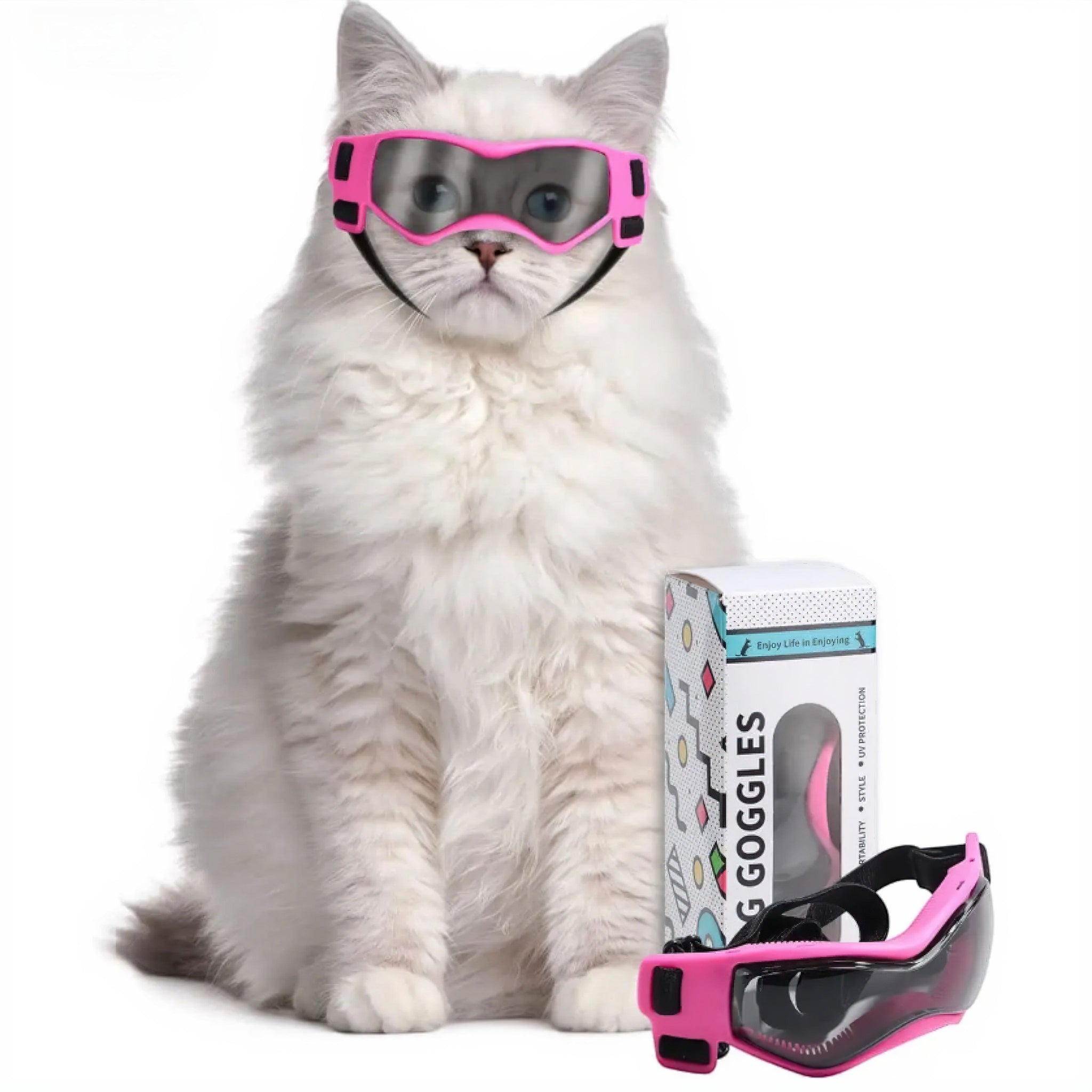 Pet Sunglasses cat grooming Luxe Pet Store Pink 