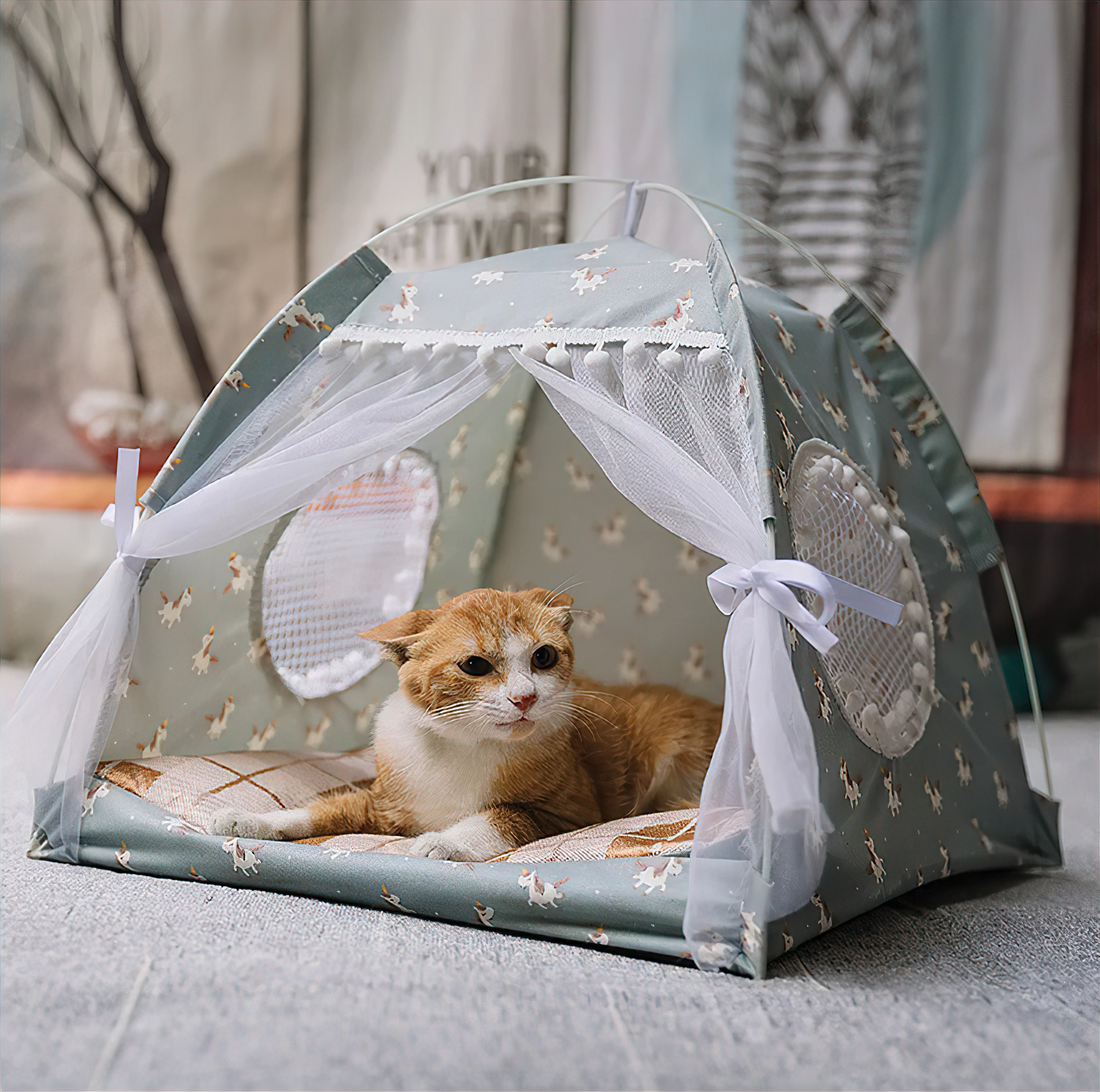 Princess Cat Tent Pet House Luxe Pet Store 