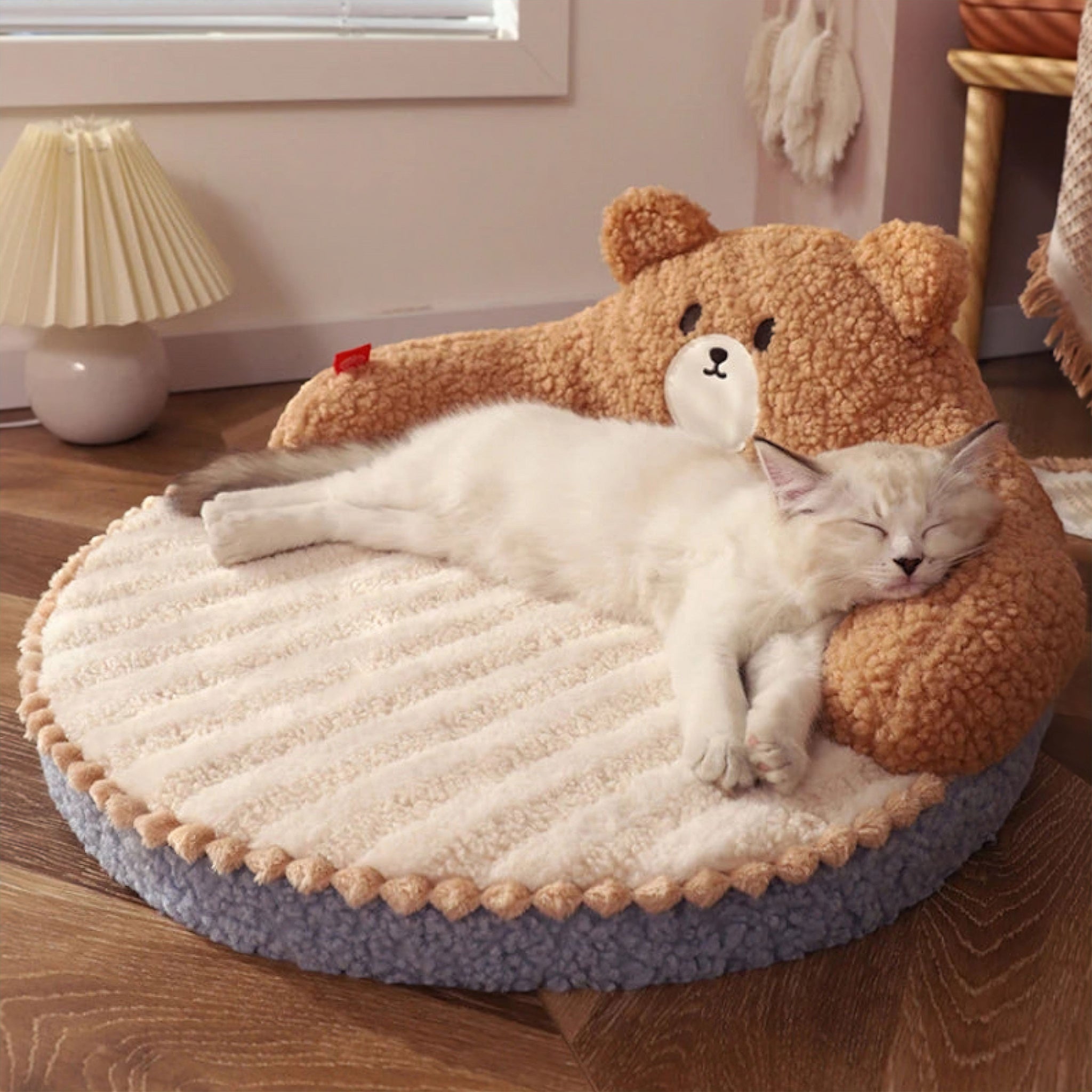 Plush Bear Bed Pet Bed Luxe Pet Store Coffee 