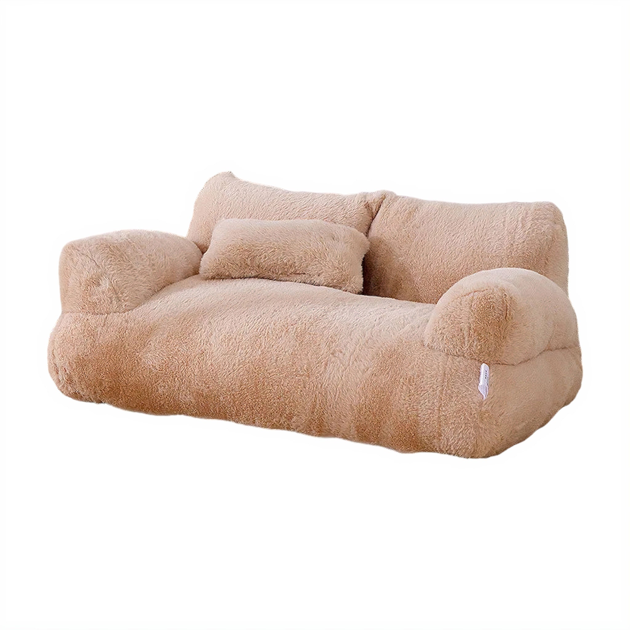 All-Season Pet Sofa Cat Bed Luxe Pet Store Coffee M 