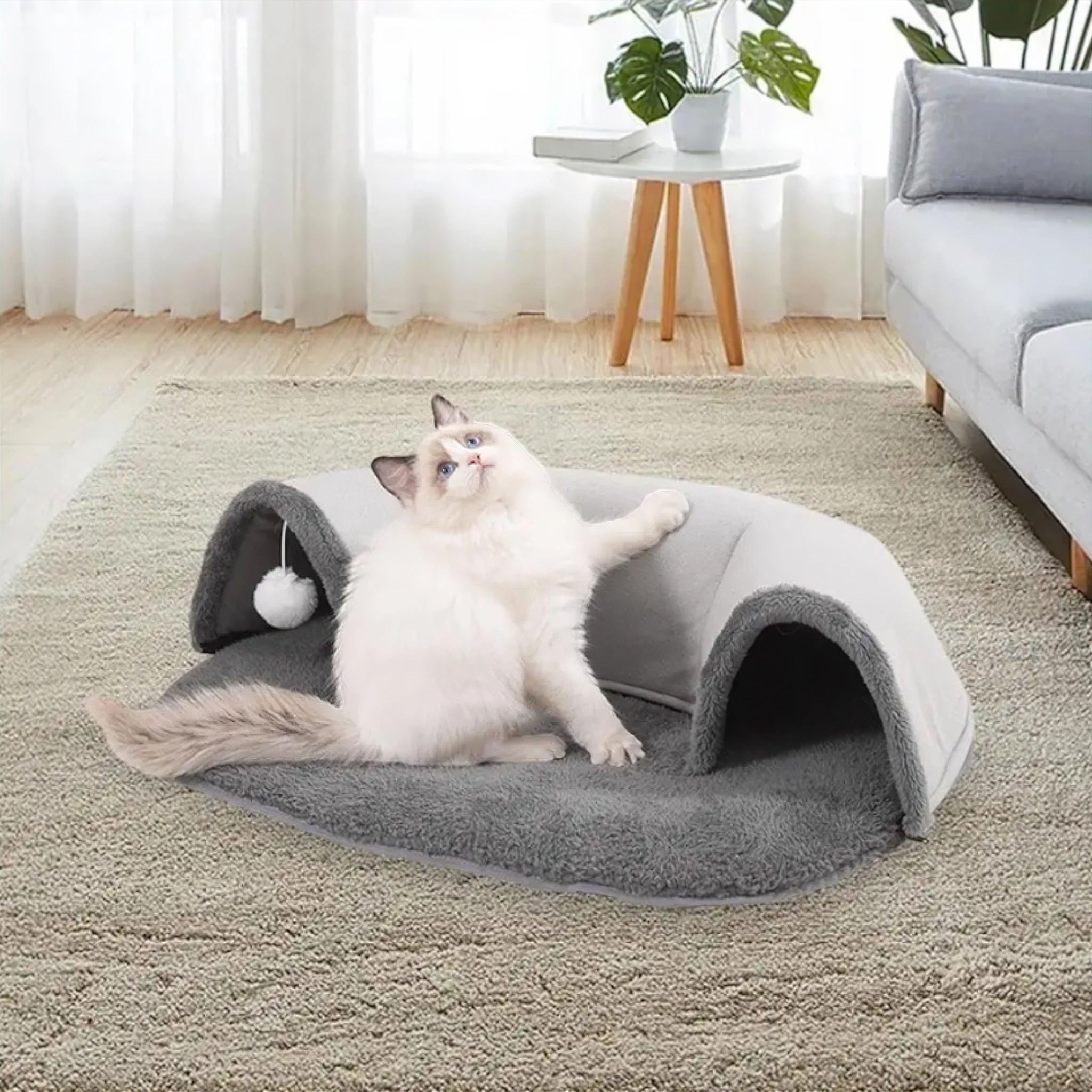 Ellipses Cat Tunnel Cat Bed Luxe Pet Store 