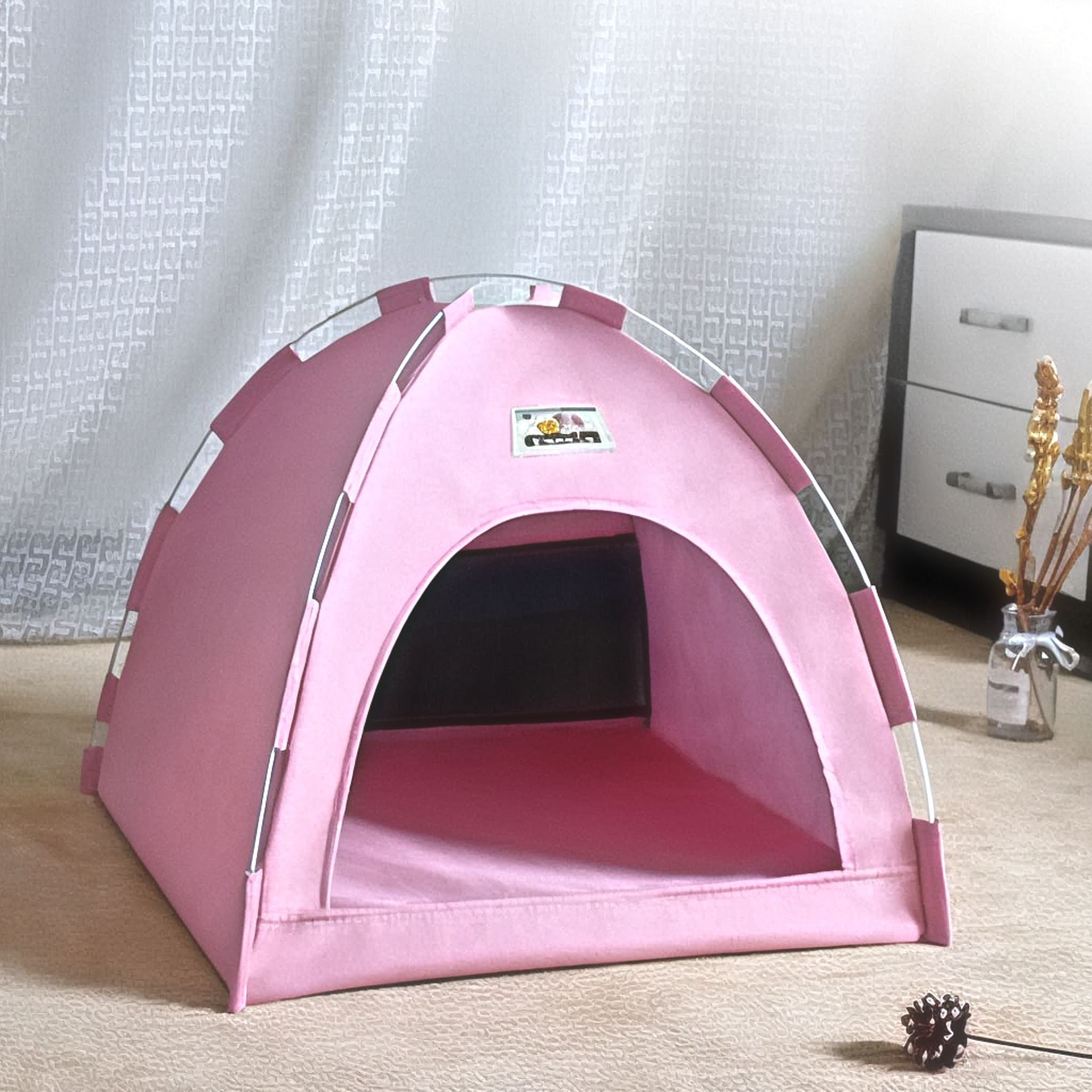 Breezy Haven Tent Cat Bed Luxe Pet Store Pink S 