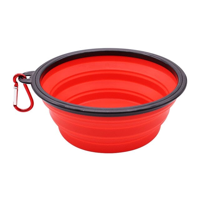 Foldable Pet Bowl bowl USAdrop Red 35oz (1000mL) 