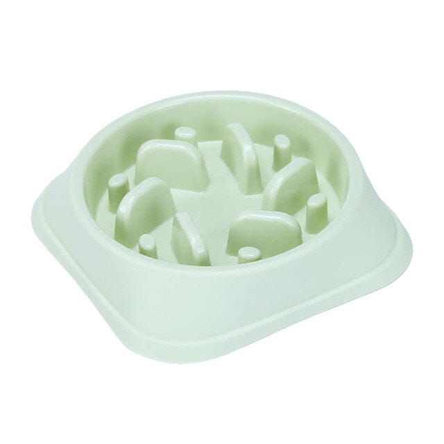 Non-Slip Food Feeder bowl USAdrop Green Square 