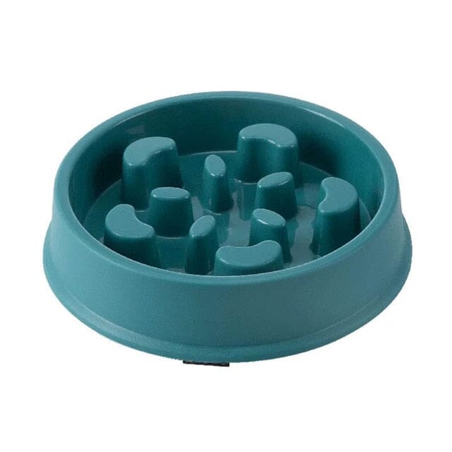 Non-Slip Food Feeder bowl USAdrop Dark Green Round 