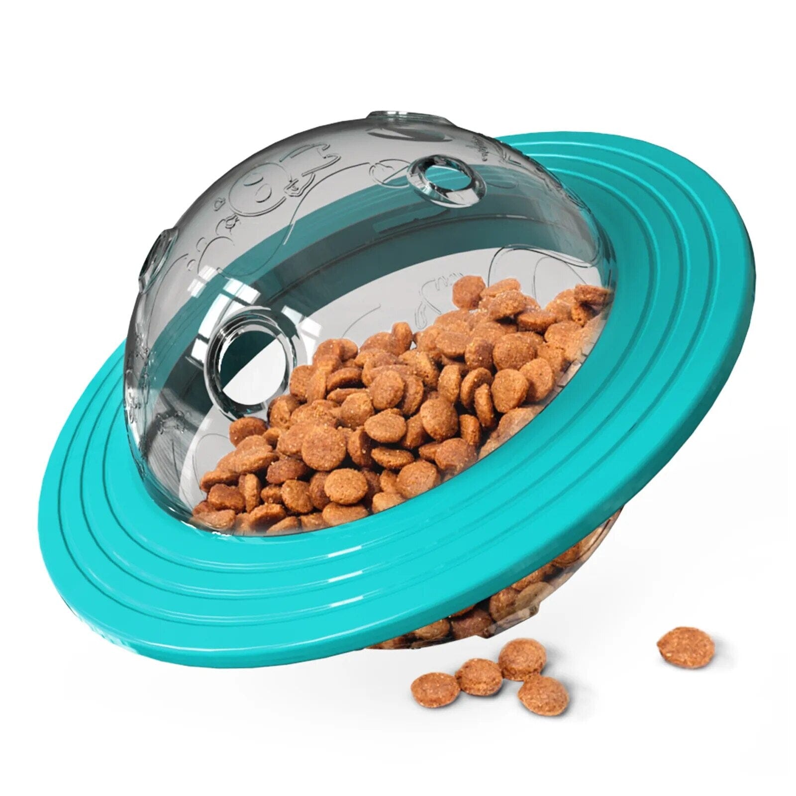 Pet Food Interactive Toy bowl USAdrop Turquoise 