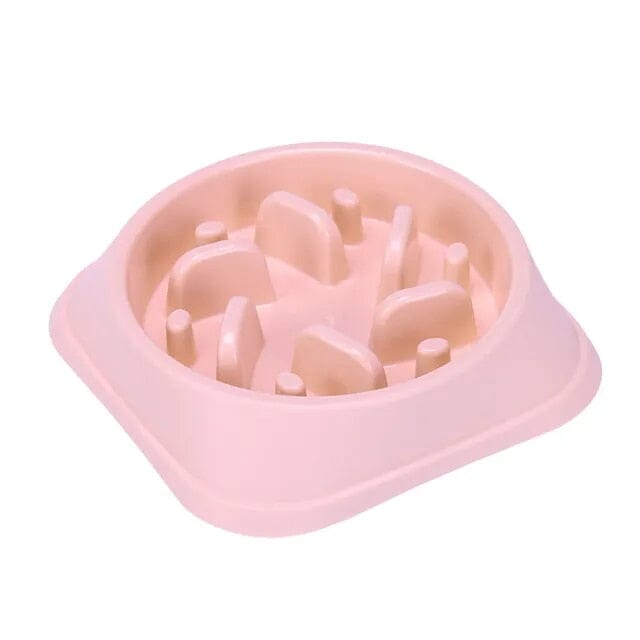 Non-Slip Food Feeder bowl USAdrop Pink Square 