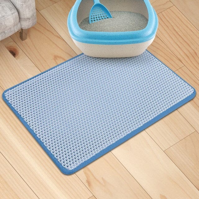 Pet Litter Mat Litter Tray USAdrop Blue 30x30 cm 