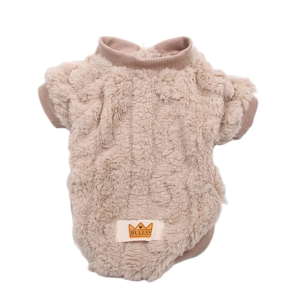 Winter Pet Sweater Pet Clothing USAdrop Beige XS 