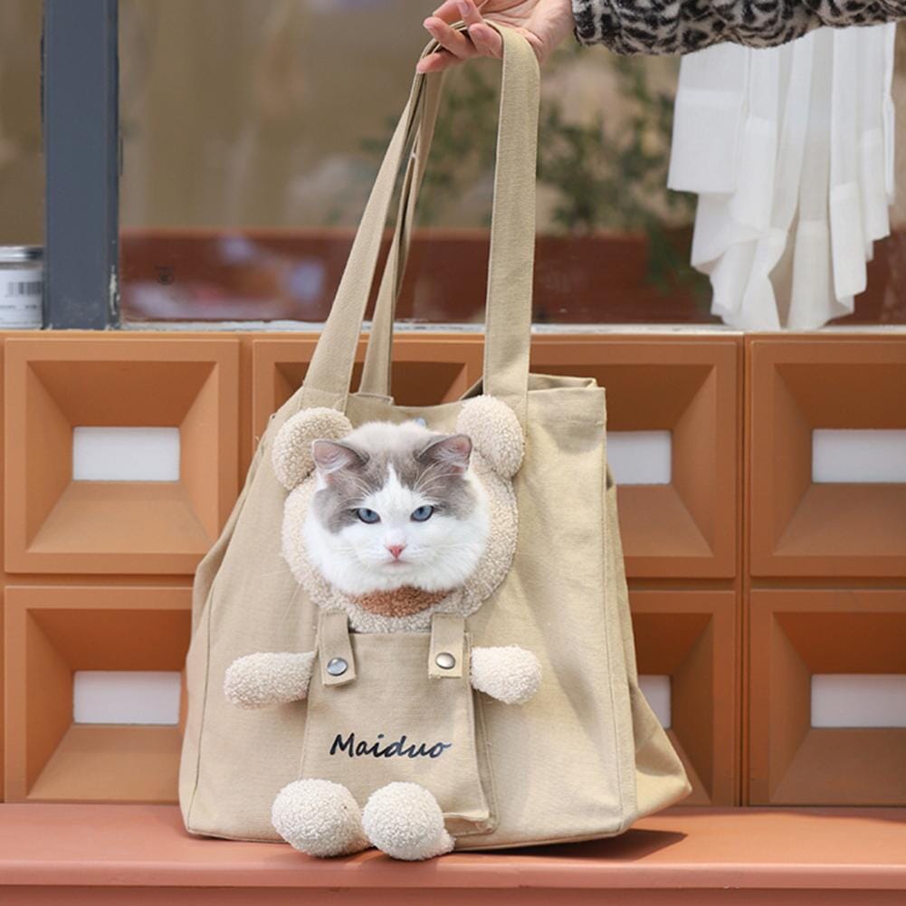 Pet Carrier Canvas Cat Backpack USAdrop 