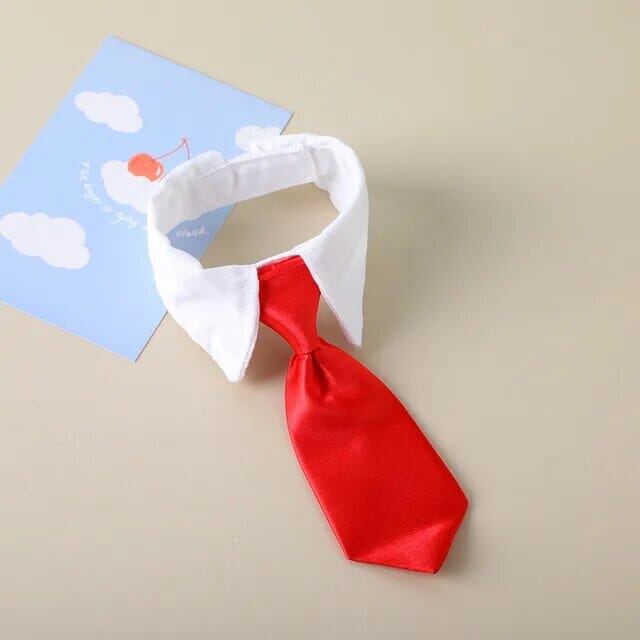 Pet Formal Collar Tie USAdrop Red S 