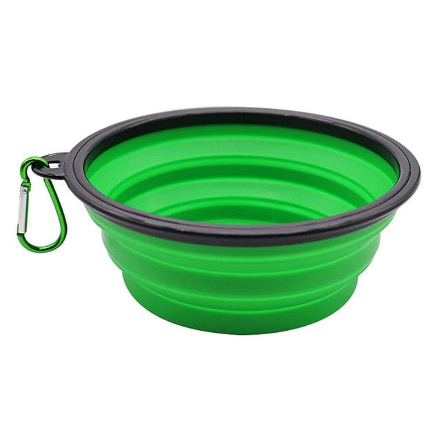 Foldable Pet Bowl bowl USAdrop Green 10oz (350mL) 