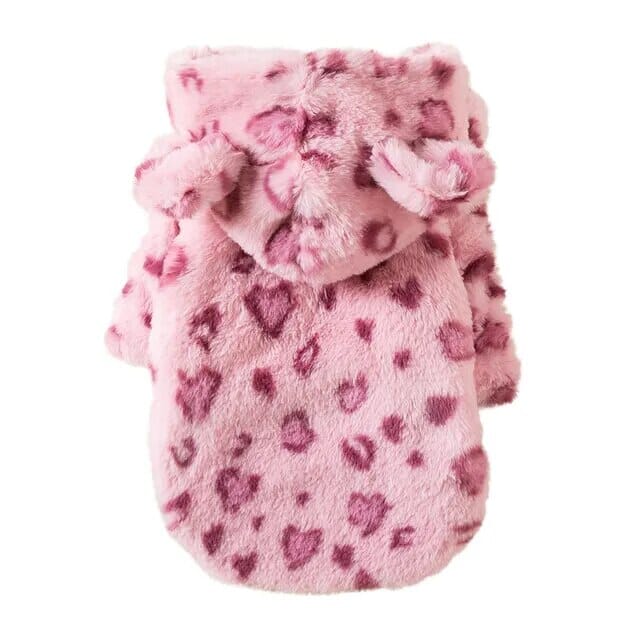 Leopard Print Jacket Dog Clothing USAdrop Pink S 