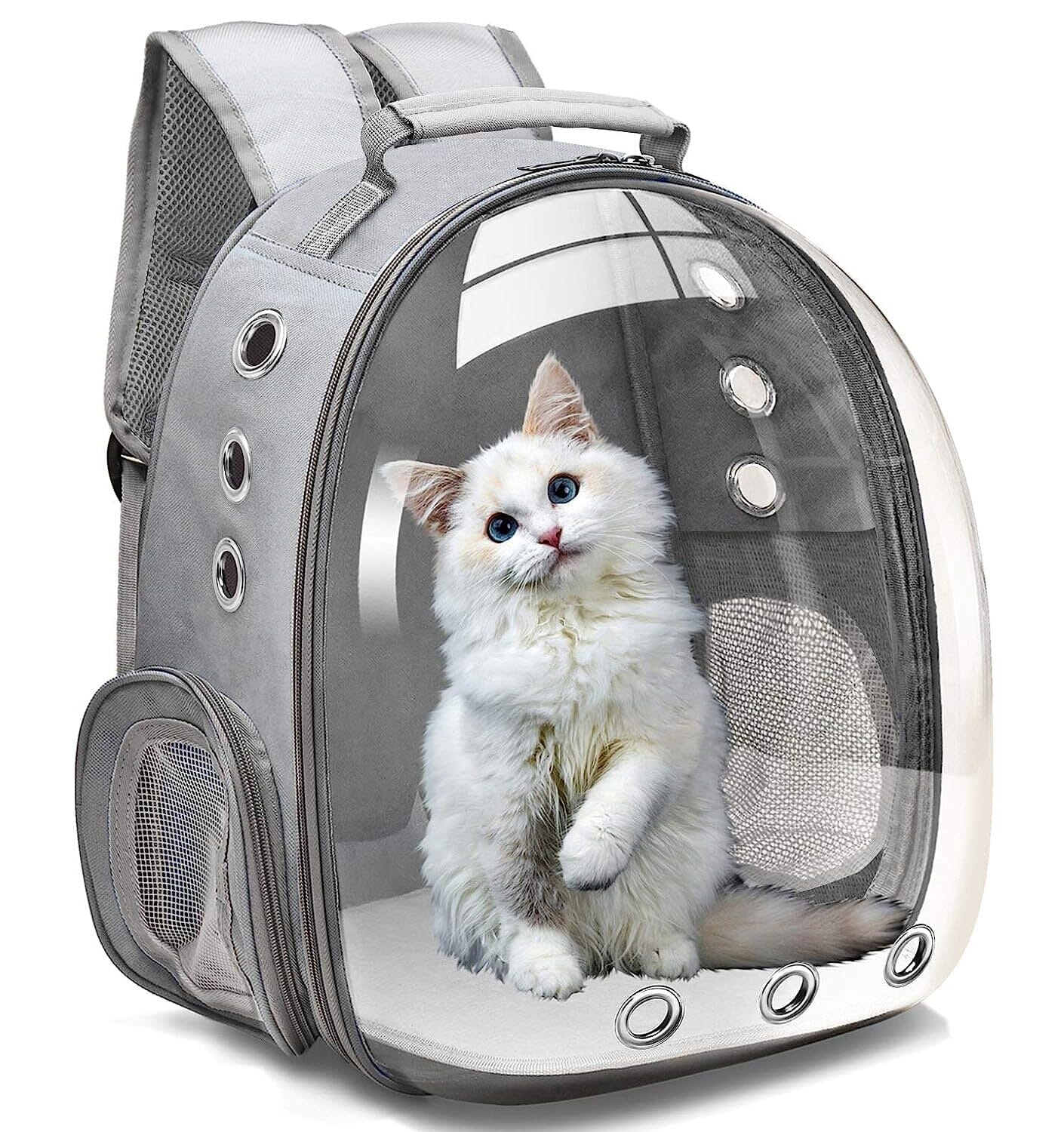 Bubble Travel Backpack Pet Travel Bag Luxe Pet Store Grey 