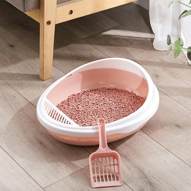 Open Top Cat Litter Box Litter Tray USAdrop 