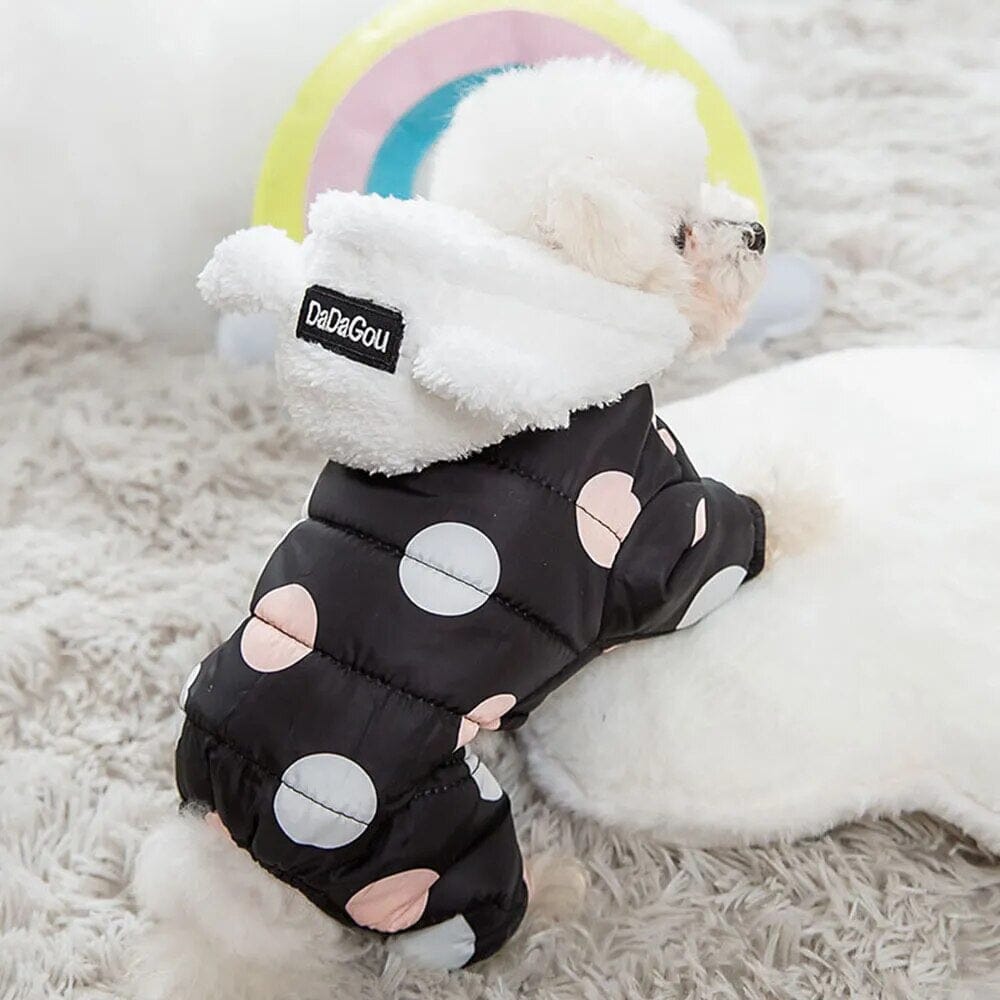 Puppy Polka Dot Hoodie hoodie USAdrop 