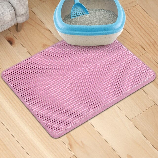 Pet Litter Mat Litter Tray USAdrop Pink 30x30 cm 