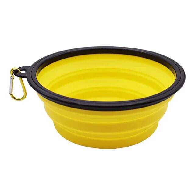 Foldable Pet Bowl bowl USAdrop Yellow 10oz (350mL) 