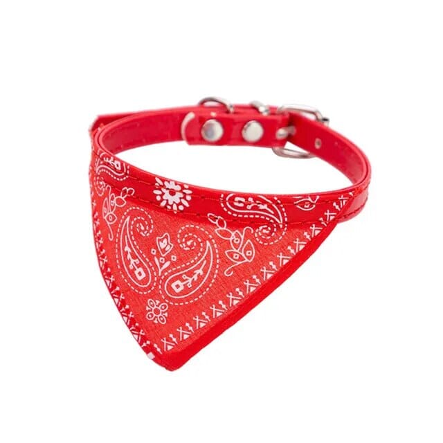 Bandana Pet Collar Cat Bandana Luxe Pet Store Red 