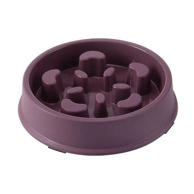 Non-Slip Food Feeder bowl USAdrop Purple Round 